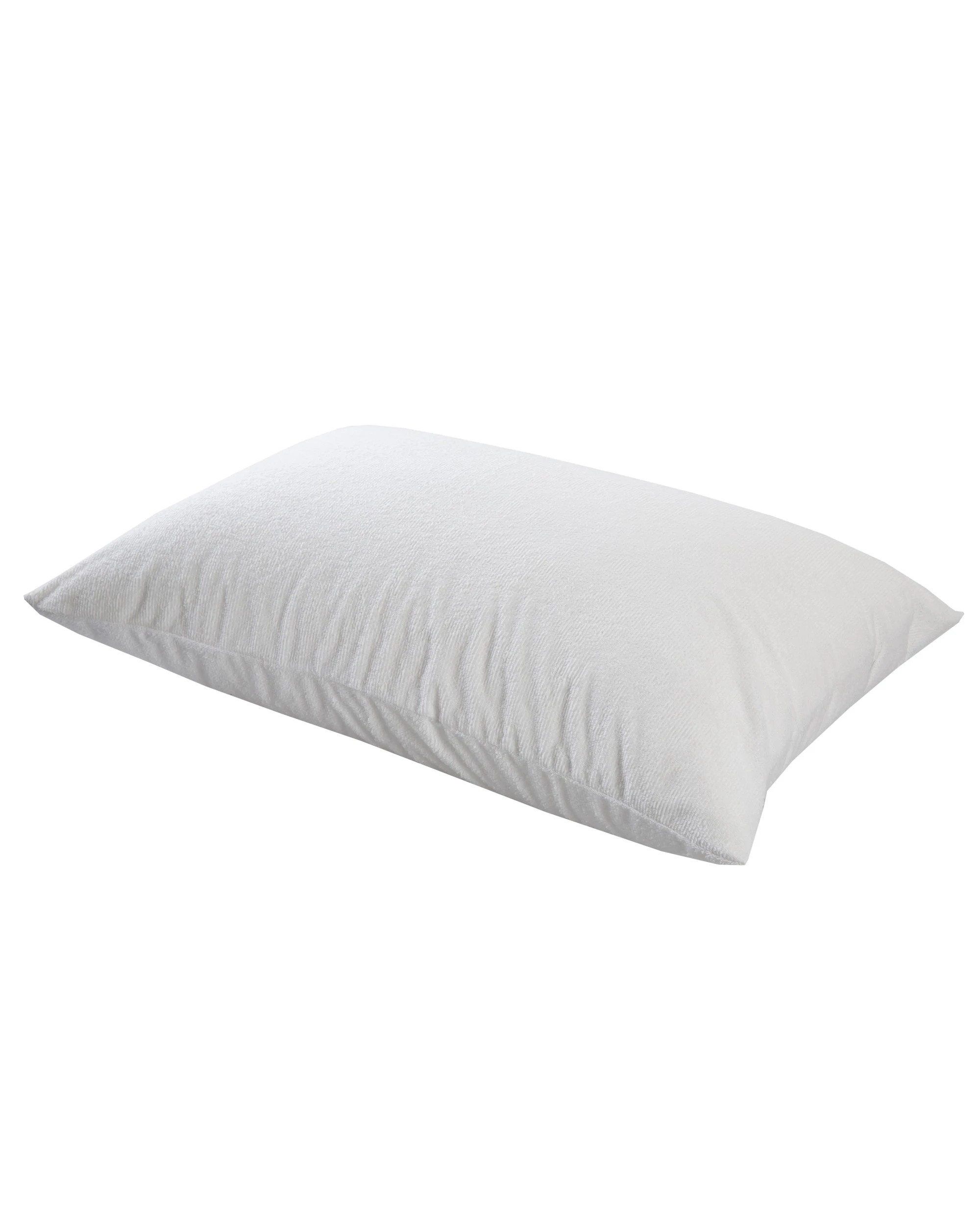 3 Dreamaker Cotton Terry Towelling Waterproof Pillow Protector Standard 48x73cm (2 Pack) - White, 3 of 7