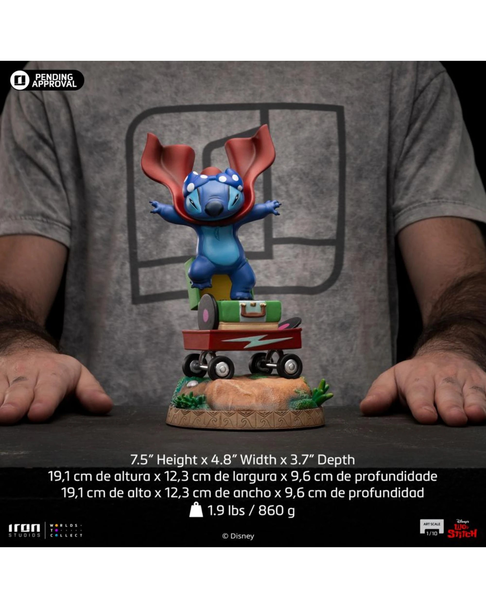 7 Lilo and Stitch: Stitch - Laundry -  1:10 Scale Statue, 7 of 7