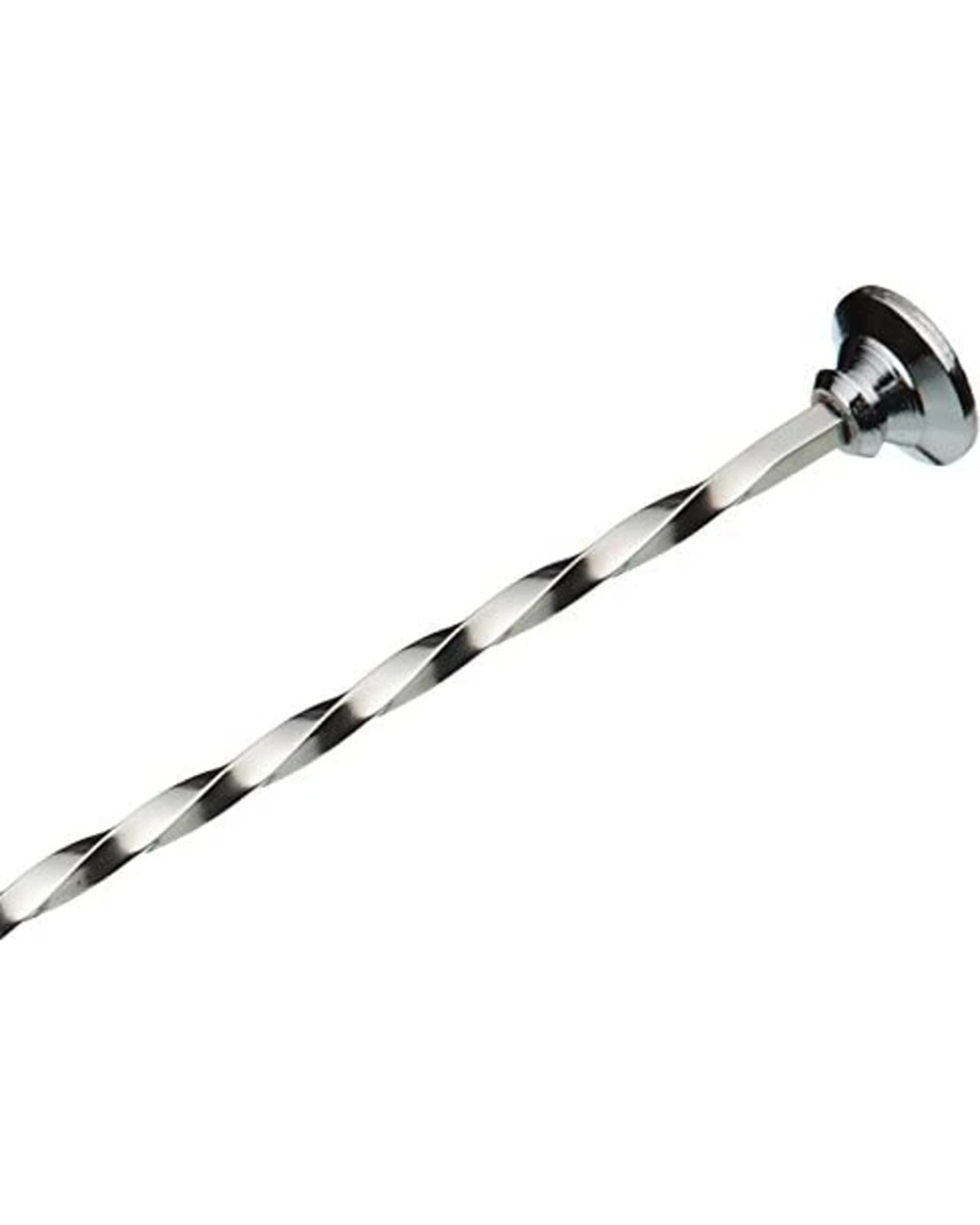 2 Barcraft 2pk Stainless Steel 28cm Cocktail Mixing Spoon With Muddler - Silver, 2 of 6