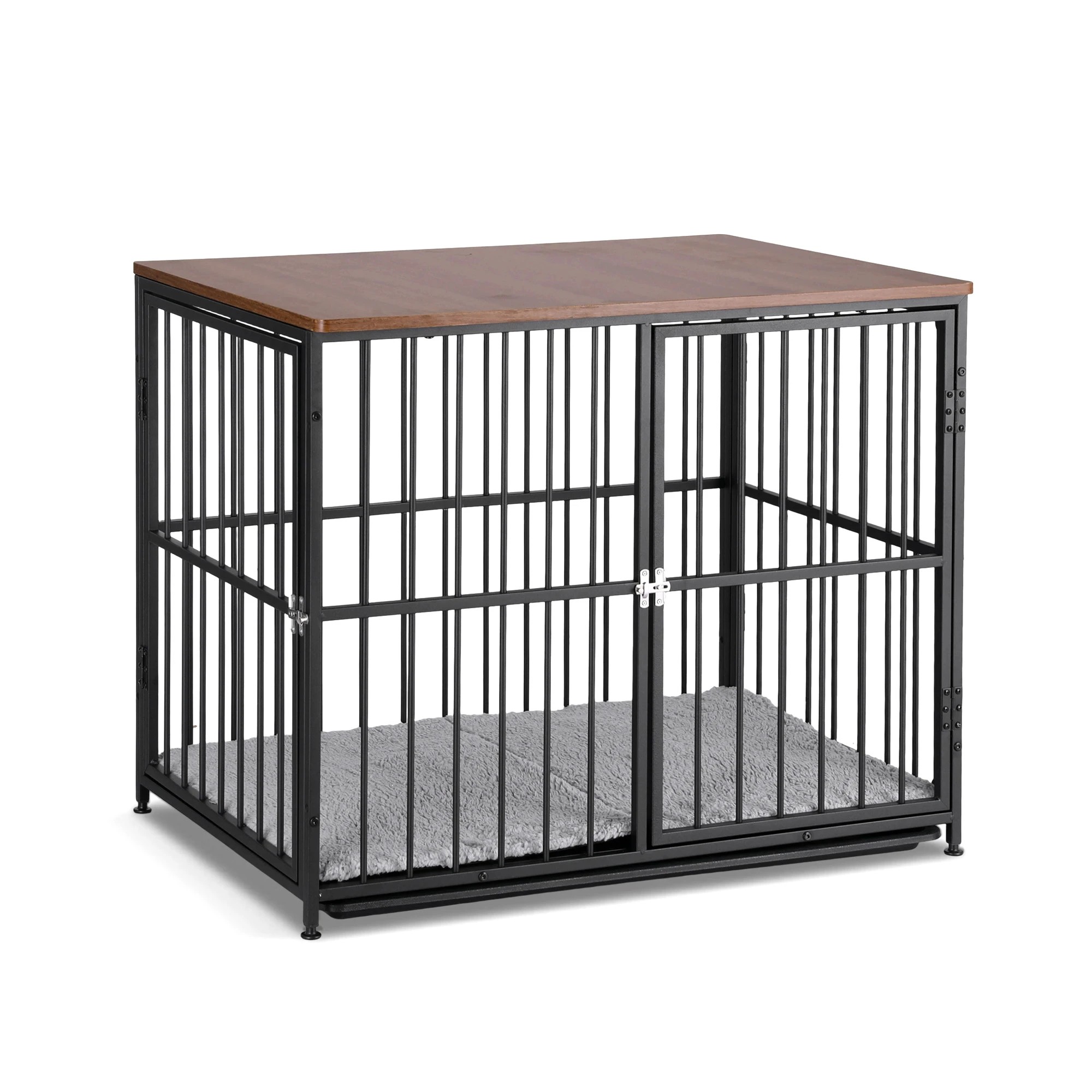1 i.Pet Large Dog Crate Furniture 93cm Dog Cage Puppy Pet Wooden - Multi, 1 of 3