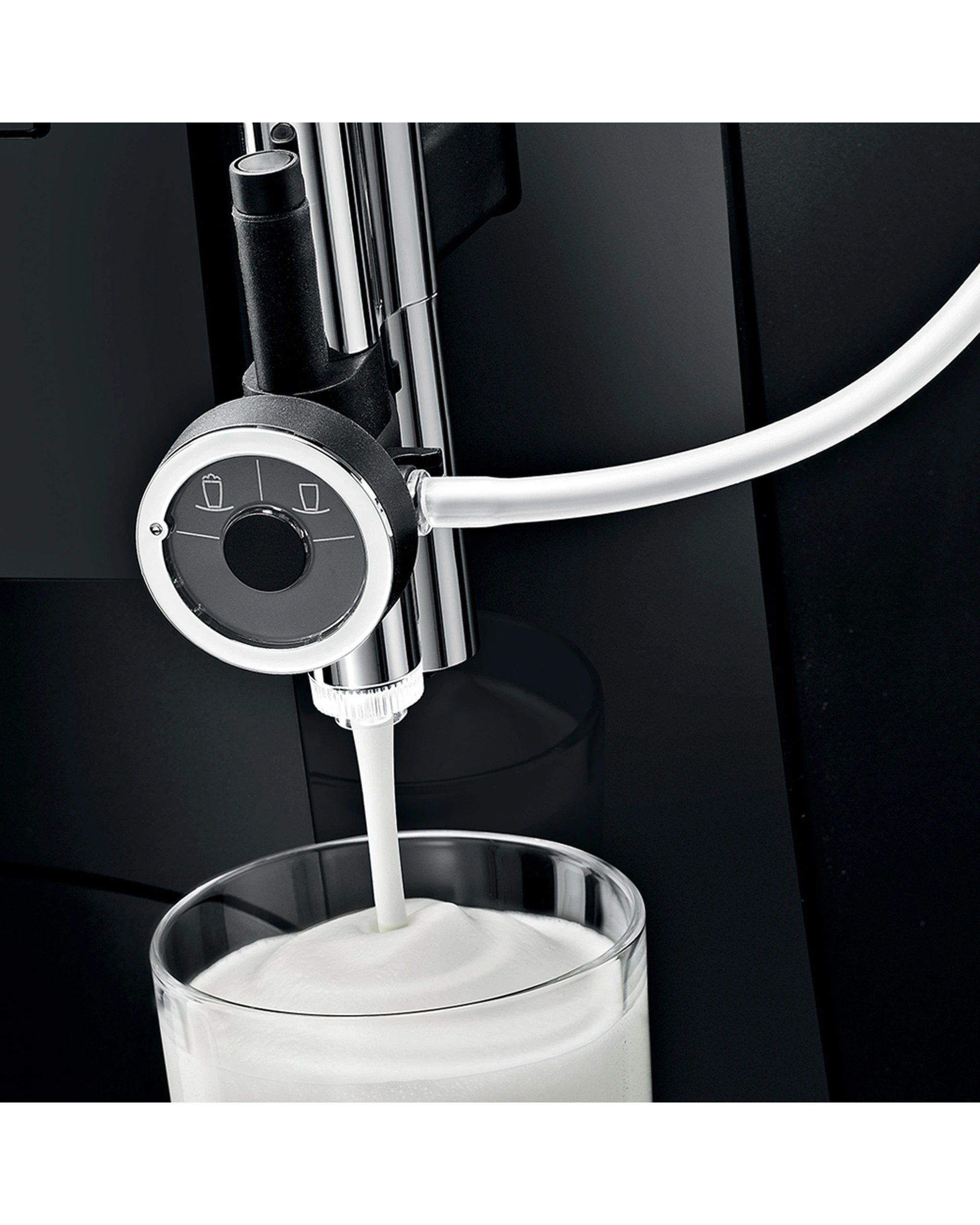 3 Jura Professional Fine Foam Milk Frothing Head For E8 Coffee Machines - Black, 3 of 3