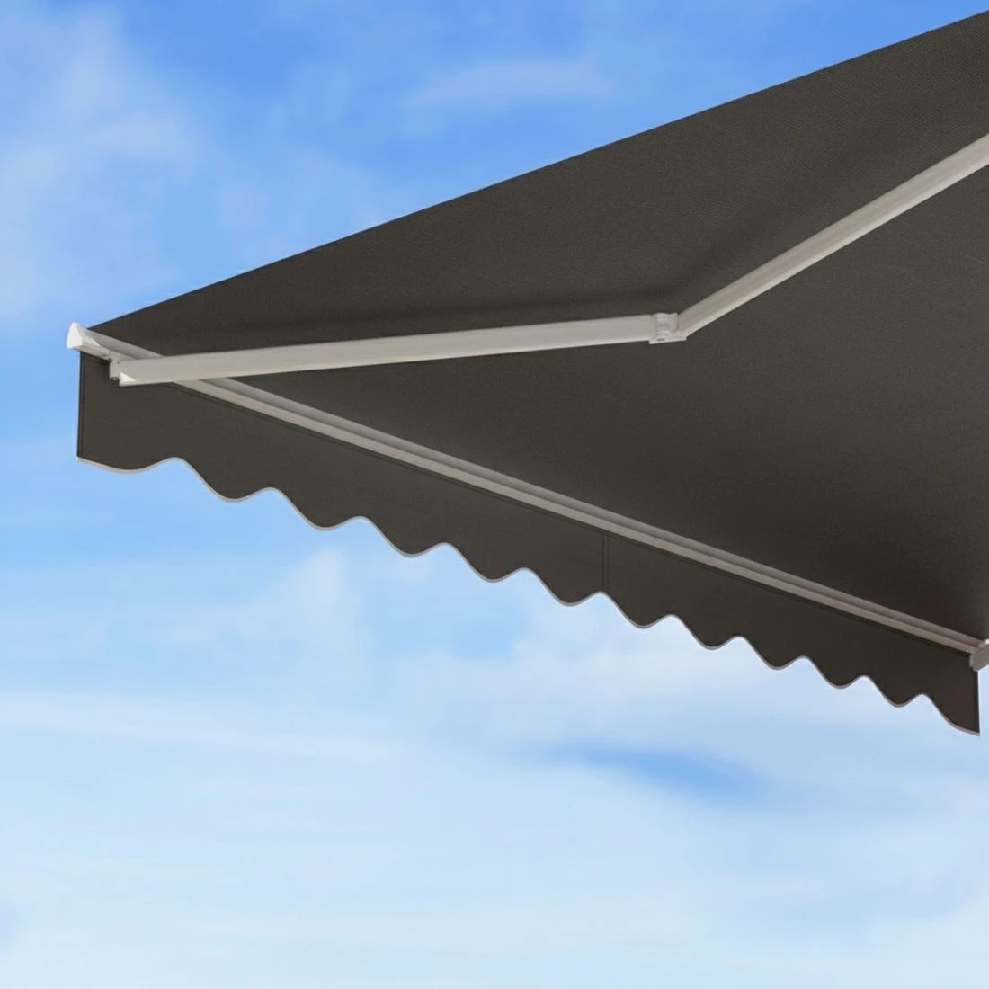 4 Instahut Retractable Folding Arm Awning Manual Sunshade 4Mx2.5M - Grey, 4 of 6