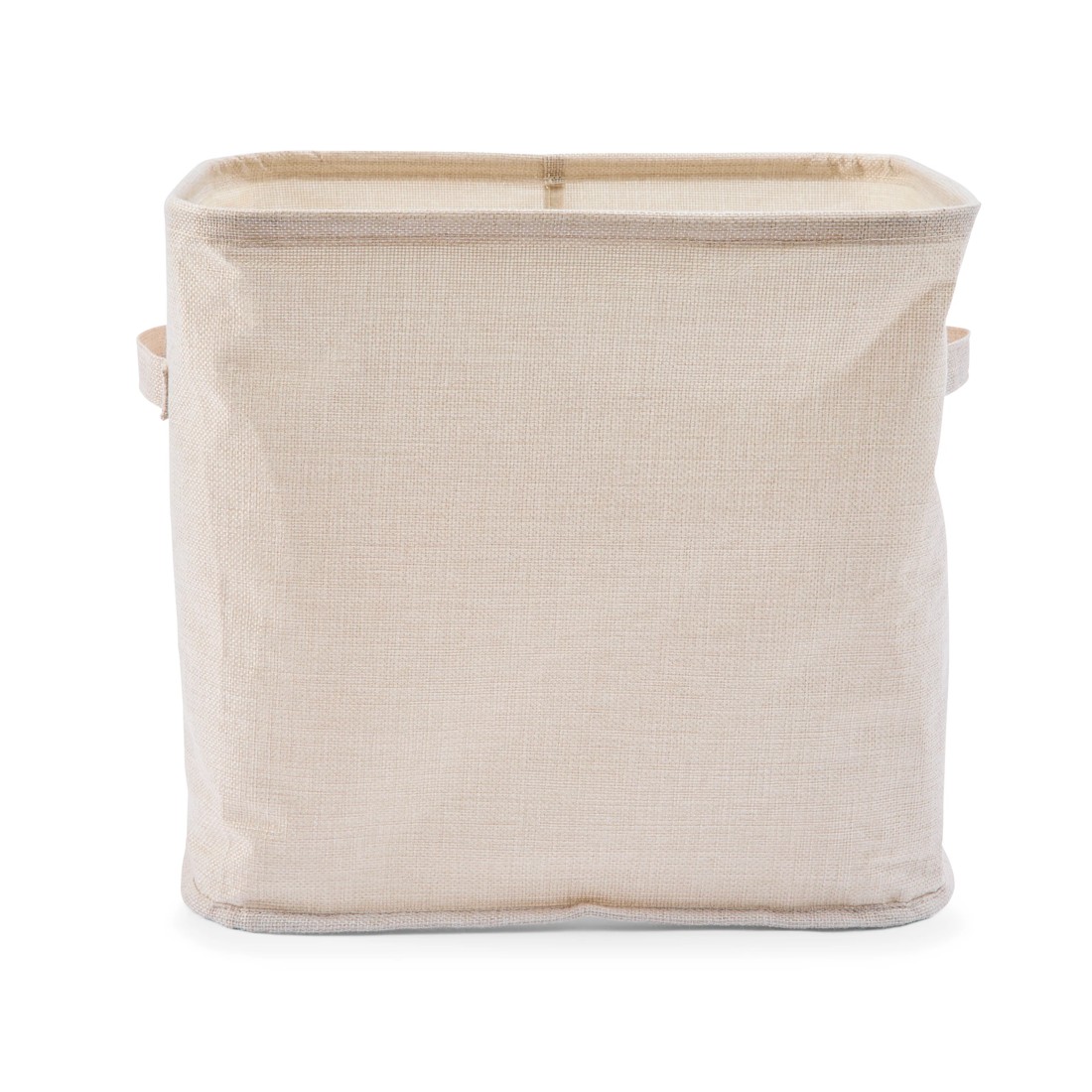 6 Linen Look Tall Narrow Organiser - Beige, 6 of 9