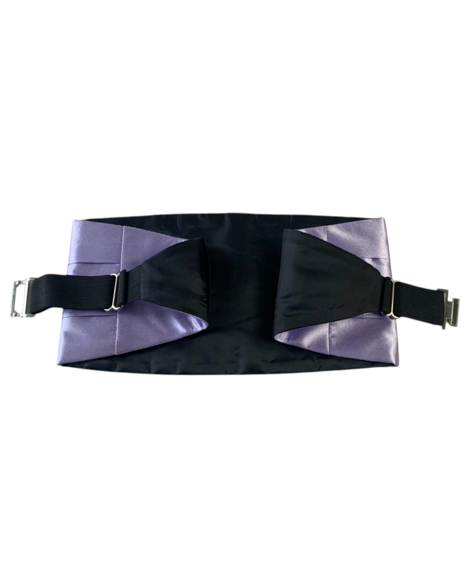 3 Zasel Mens Adjustable Cummerbund - Purple, 3 of 4