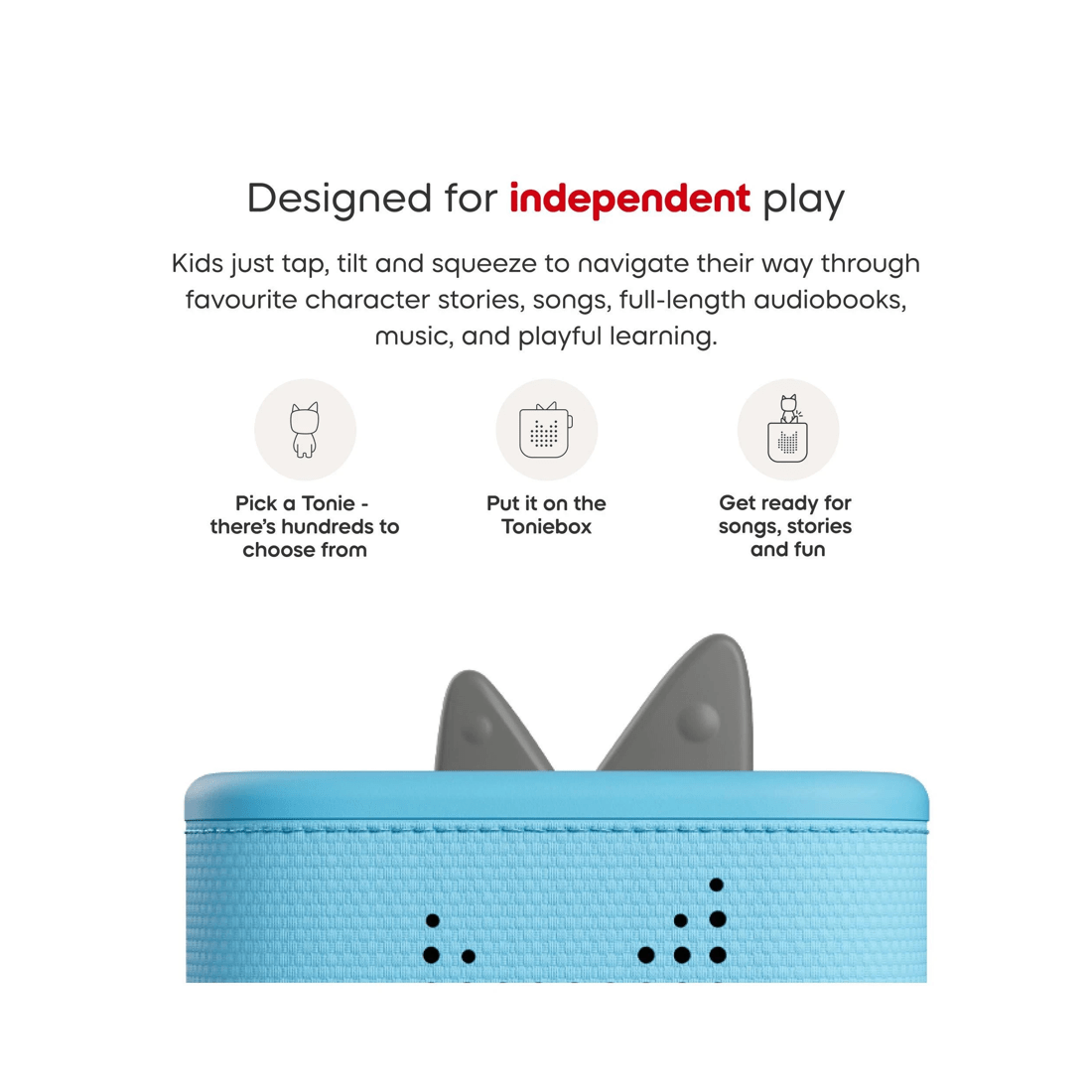 5 Tonies - Toniebox 2 Starter Set with Creative Tonie Rubie - Sky - Blue, 5 of 6