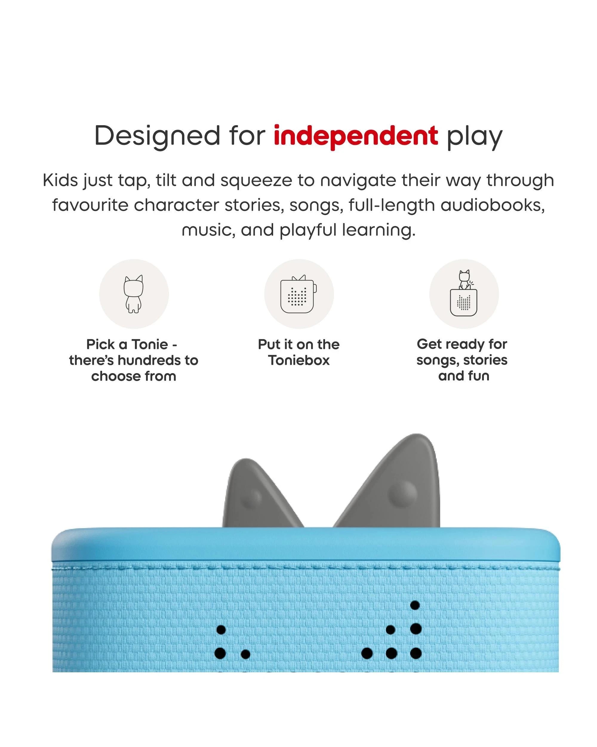 5 Tonies - Toniebox 2 Starter Set with Creative Tonie Rubie - Sky - Blue, 5 of 6