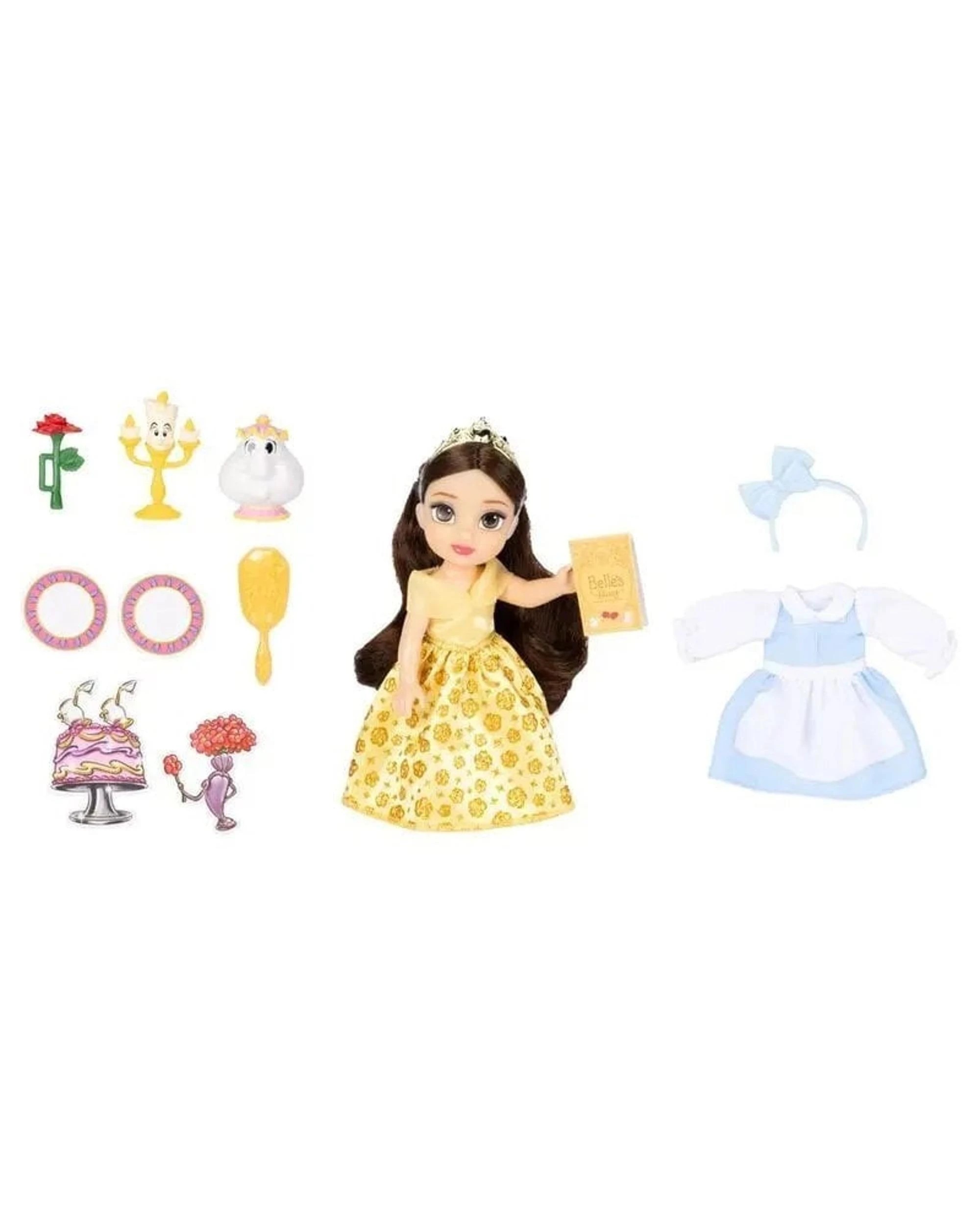 4 Disney Beauty and the Beast Princess Belle Be Our Guest Doll, 4 of 5