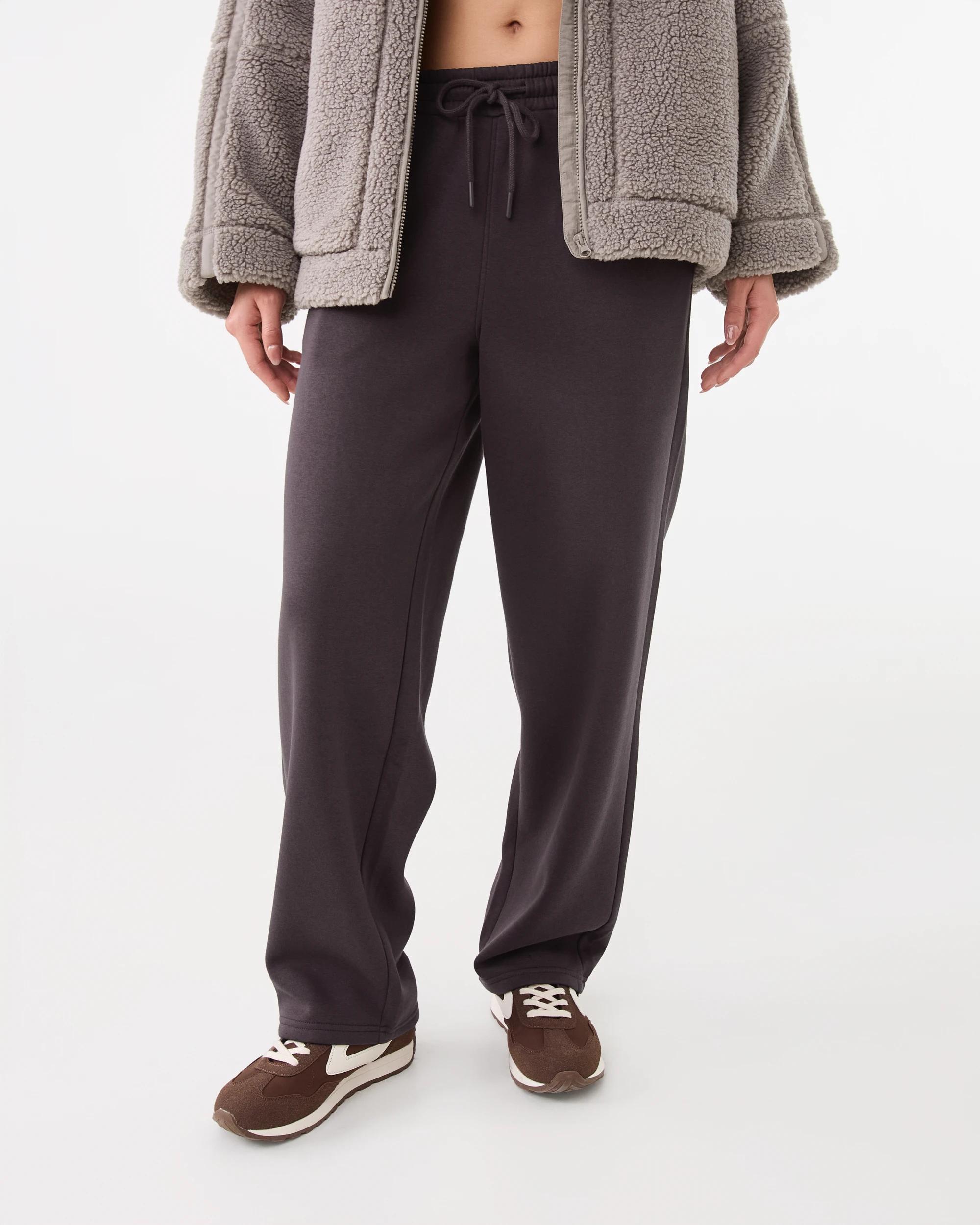 1 Active Womens Essential Straight Leg Trackpants Espresso, 1 of 6