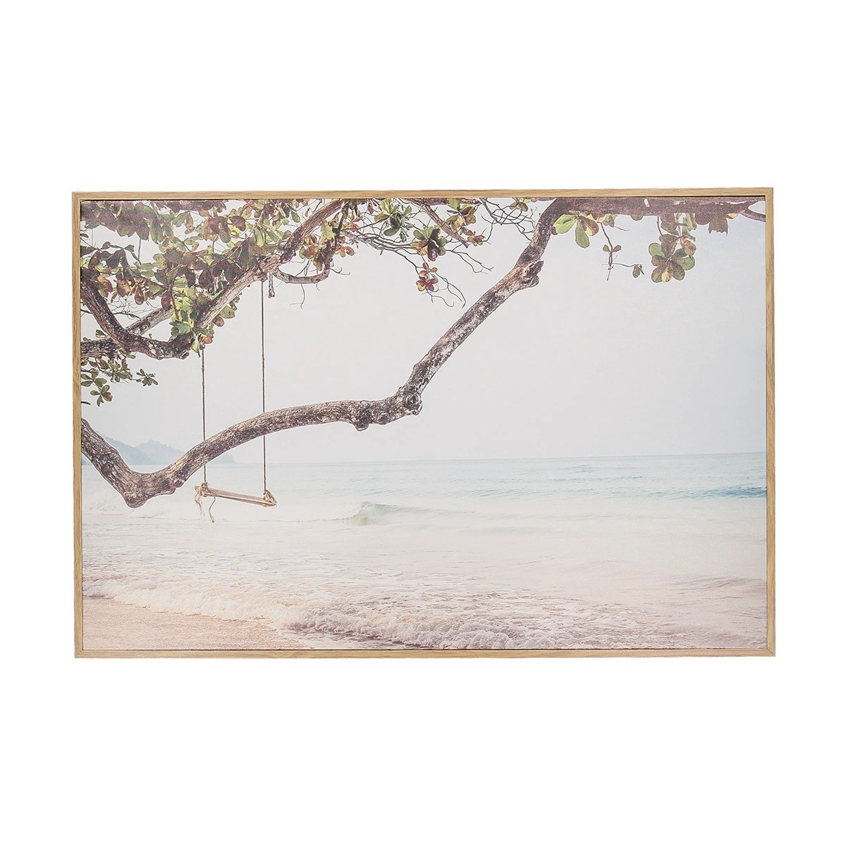 1 Beach Swing Framed Canvas, 1 of 5