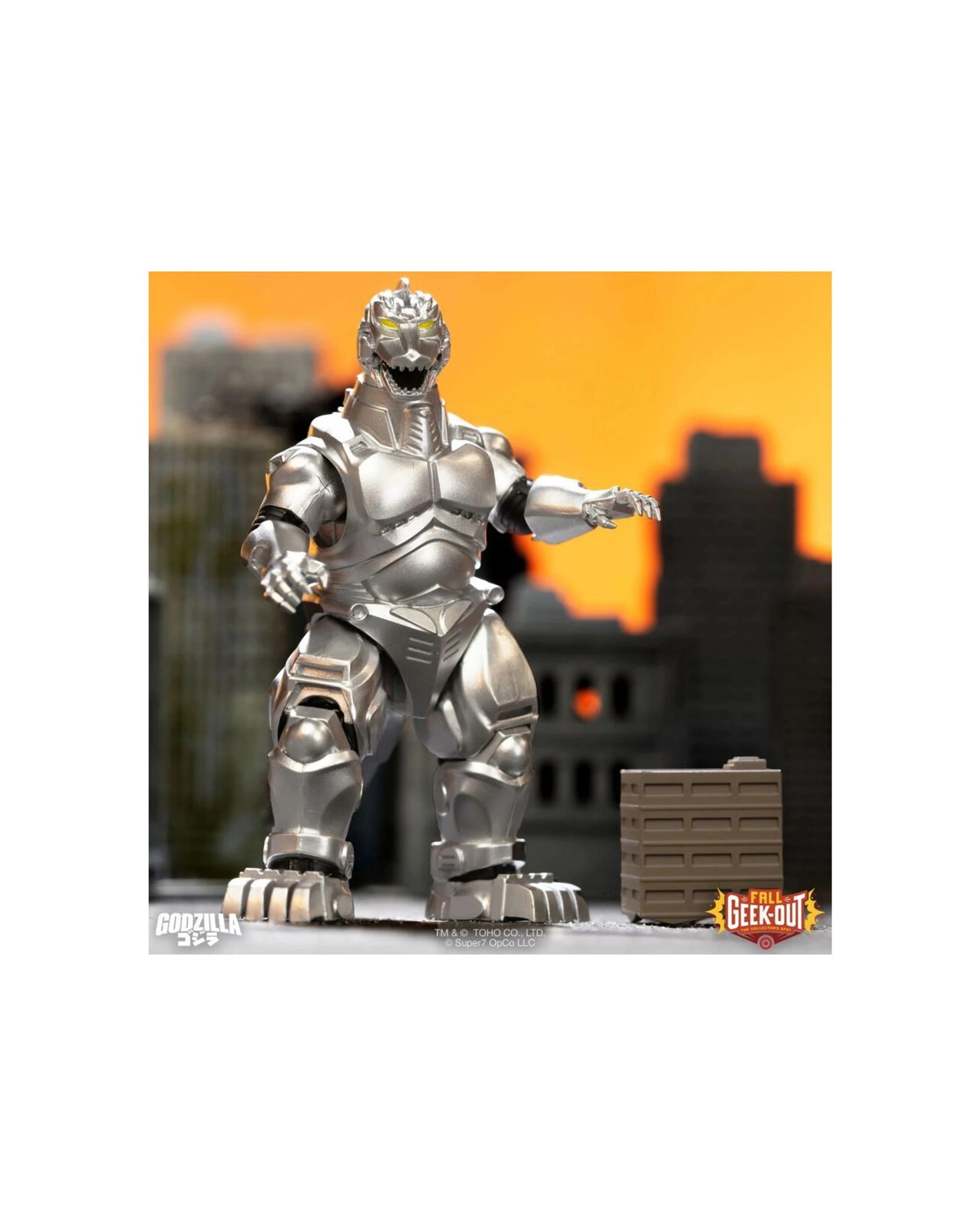 2 Godzilla Mechagodzilla 11 1993 Super Kaiju Action Figure 5.5in Super Alloy
 - silver, 2 of 7