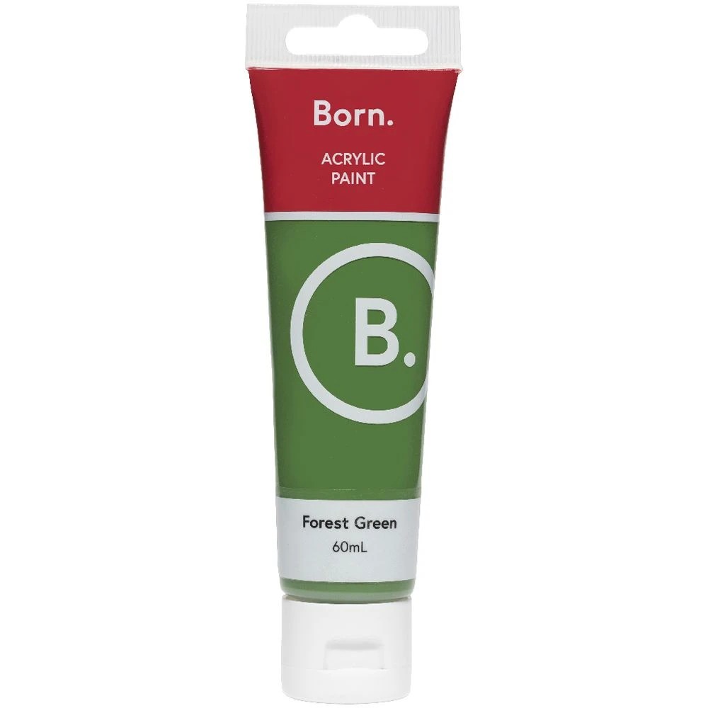 2 Born Acrylic Paint 60mL Forest Green, 2 of 3