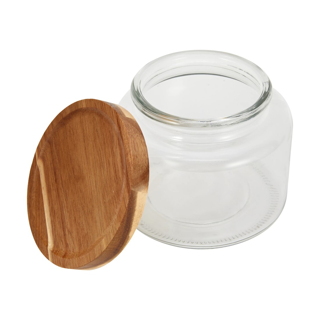2 1.5L Glass Jar with Wood Lid, 2 of 5