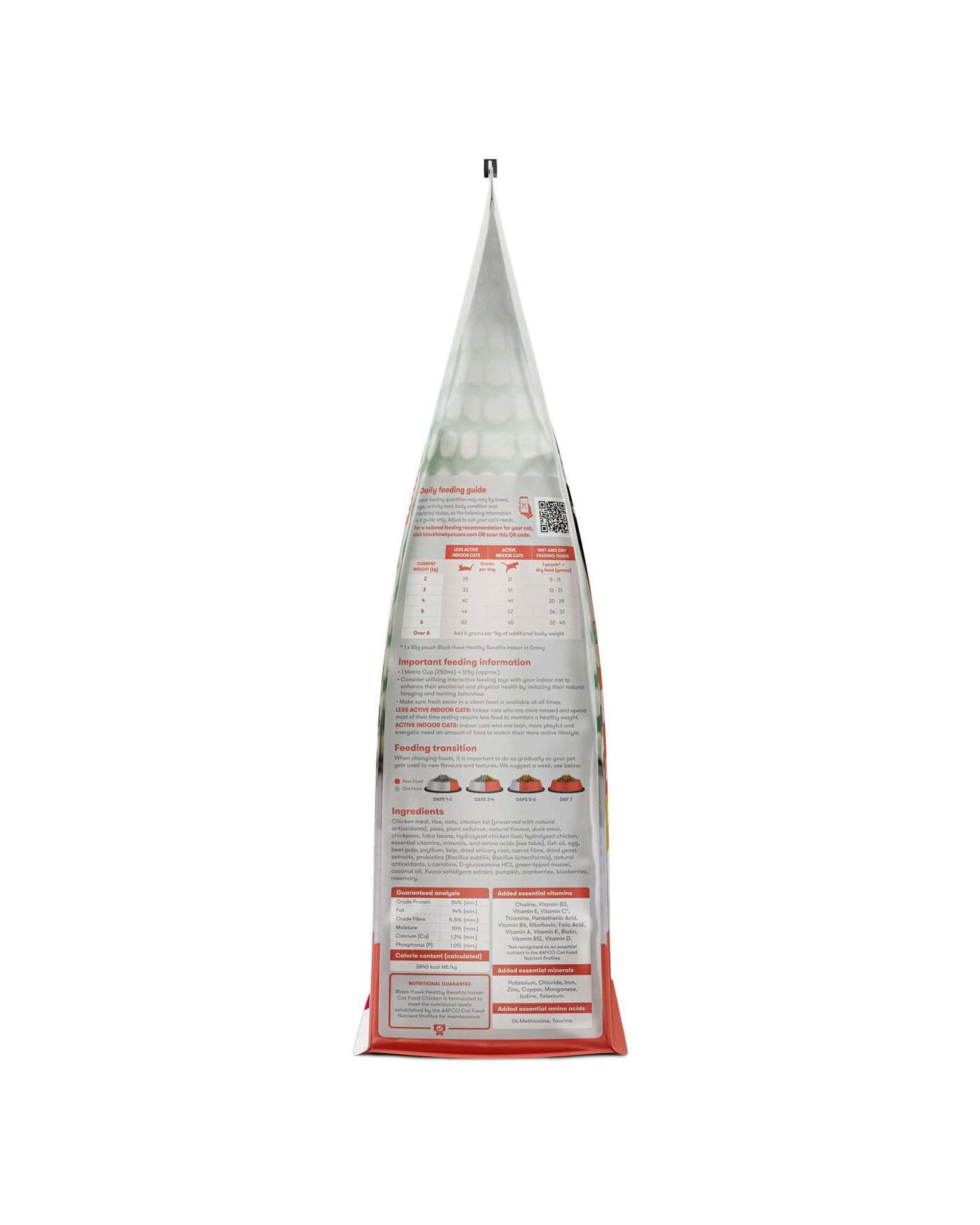 3 Black Hawk Adult 1+ Healthy Benefits Indoor Dry Cat Food Chicken 8kg, 3 of 4