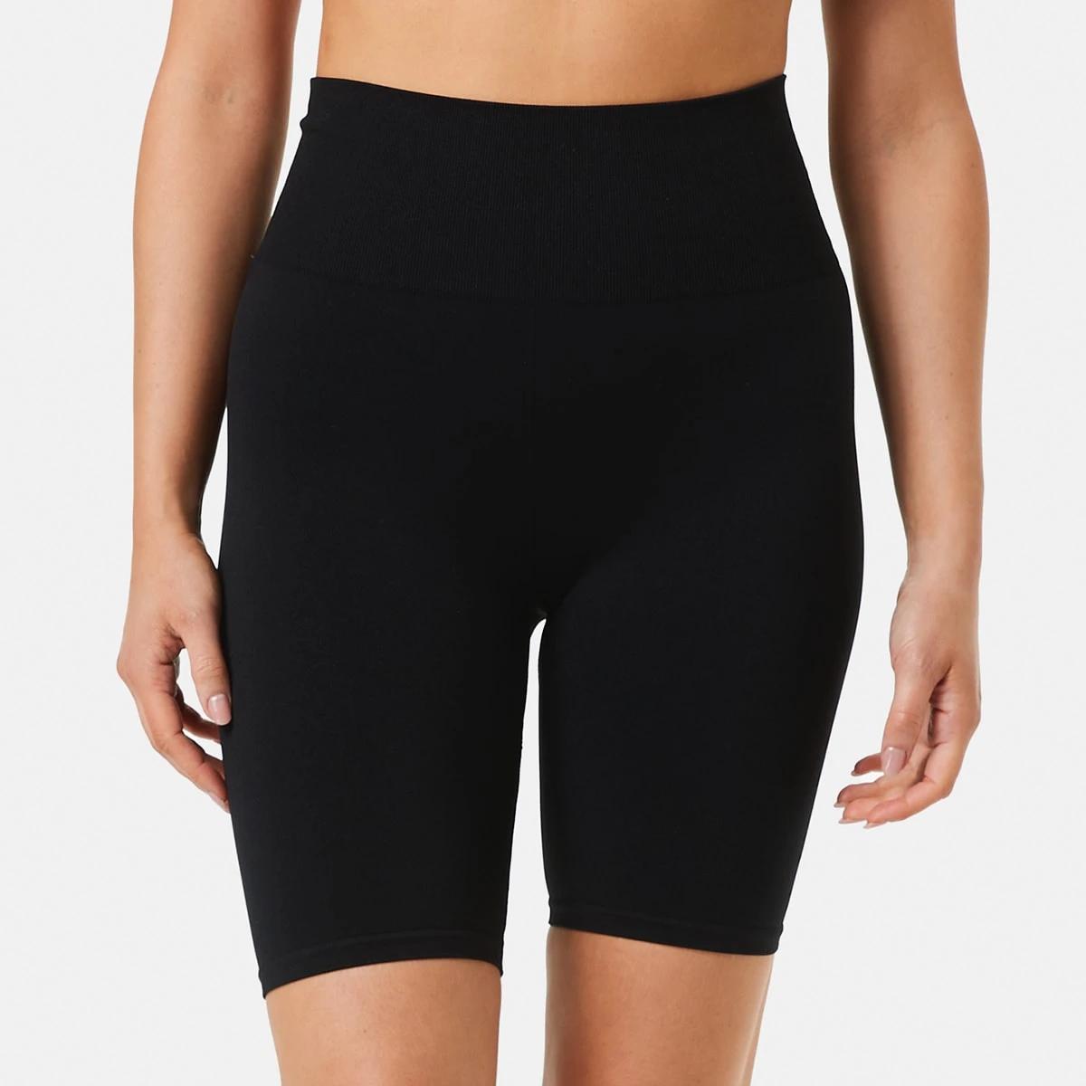 1 Active Womens Seamfree Bike Shorts BLACK, 1 of 6