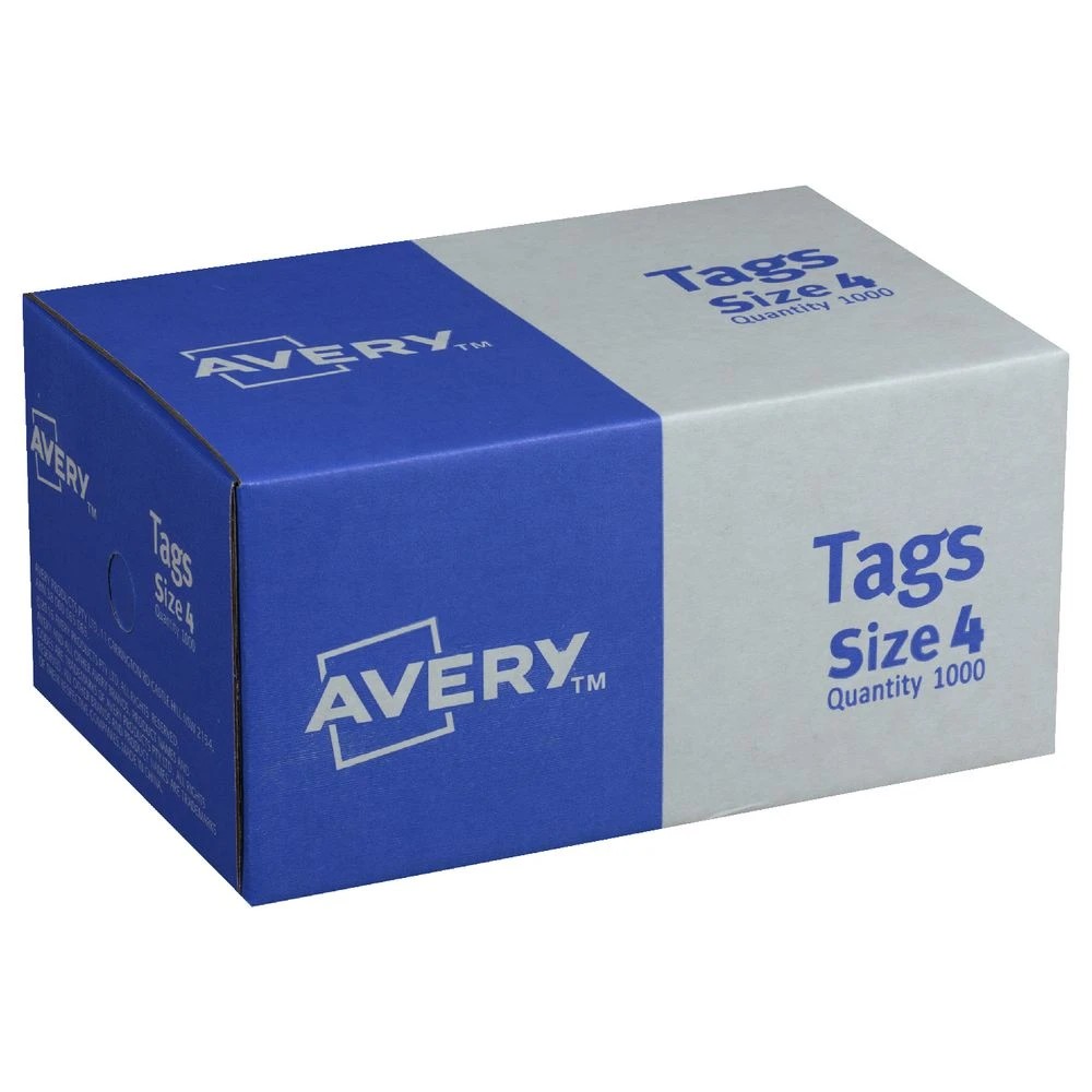 2 Avery Shipping Tags Blue Size 4 1000 Pack, 2 of 2