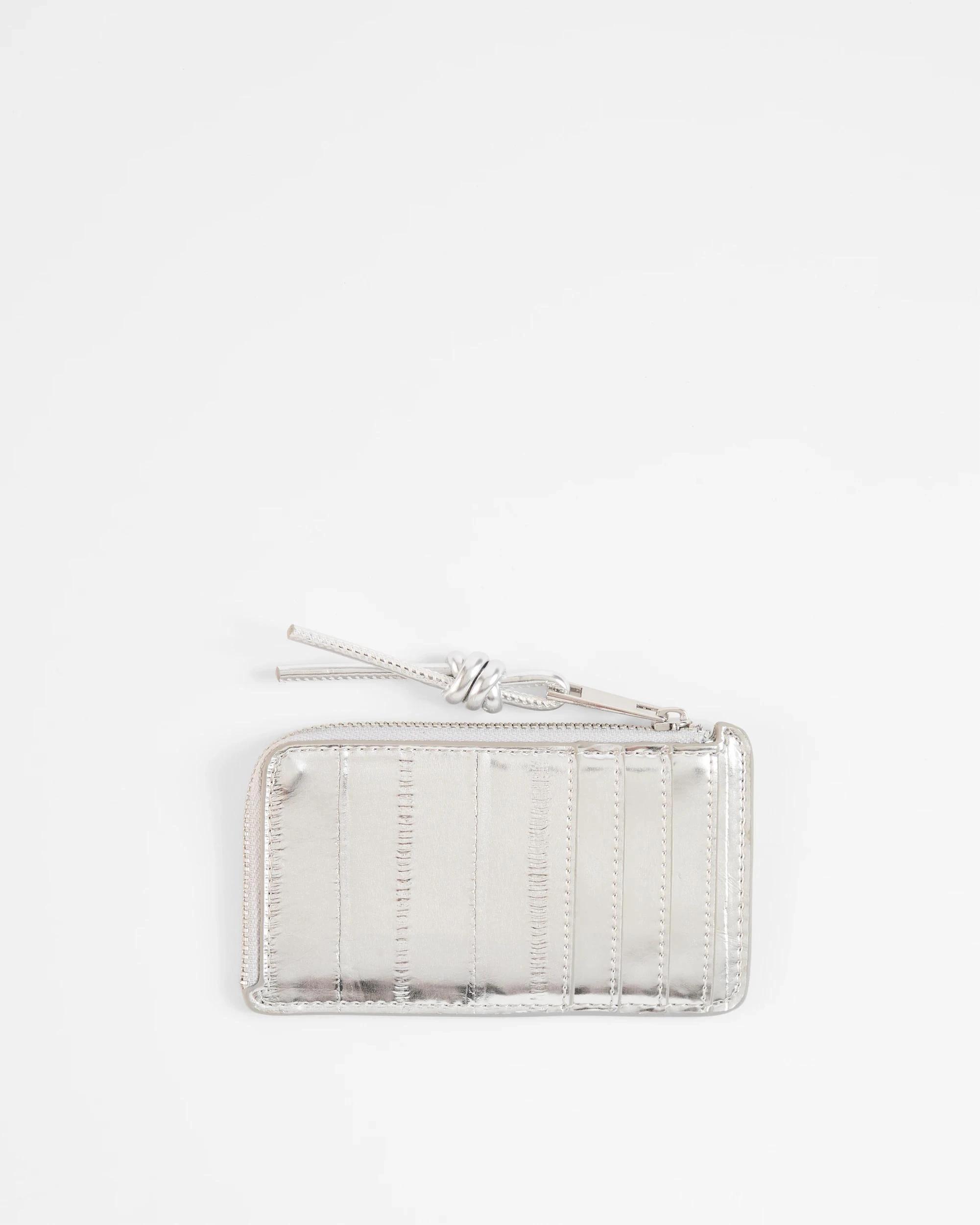 1 Target Zip Card Wallet SILVER, 1 of 2