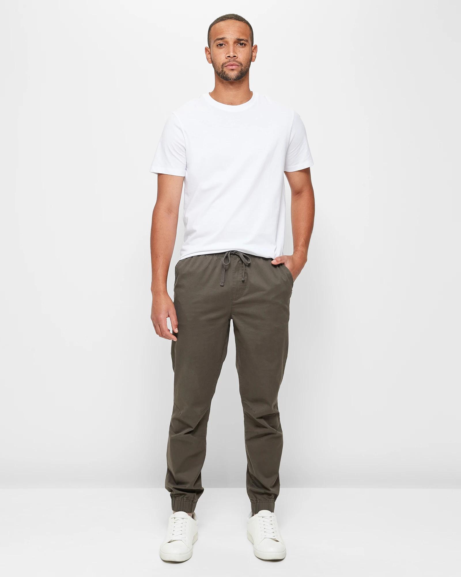2 Target Woven Jogger Pants DARK OLIVE, 2 of 5