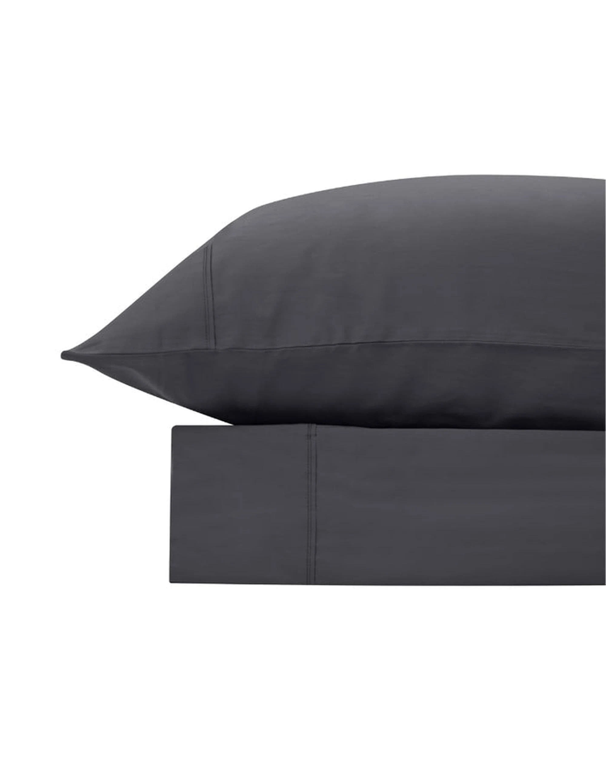 1 Bas Phillips Bamboo & Cotton 400Tc Blend Sheet Set - King Bed - Charcoal, 1 of 4