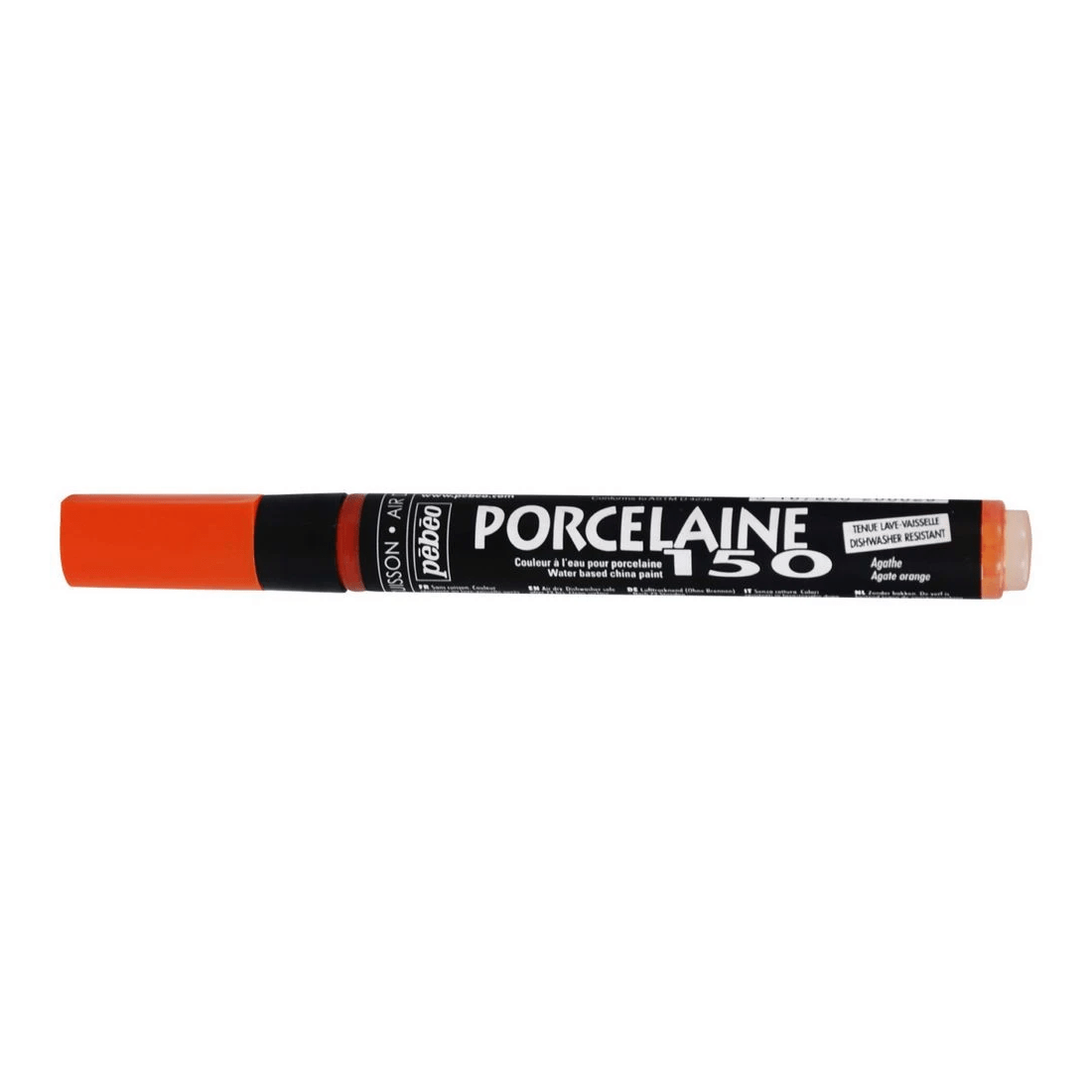 1 Pebeo Porcelaine 150 Marker Medium Tip Agate Orange, 1 of 2