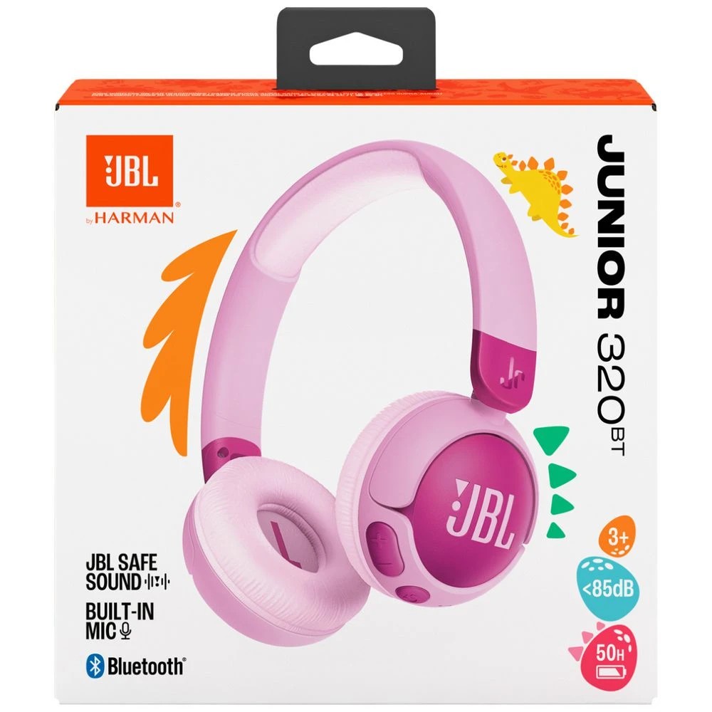 8 JBL JR320 Kids On-Ear Bluetooth Headphones Purple, 8 of 9