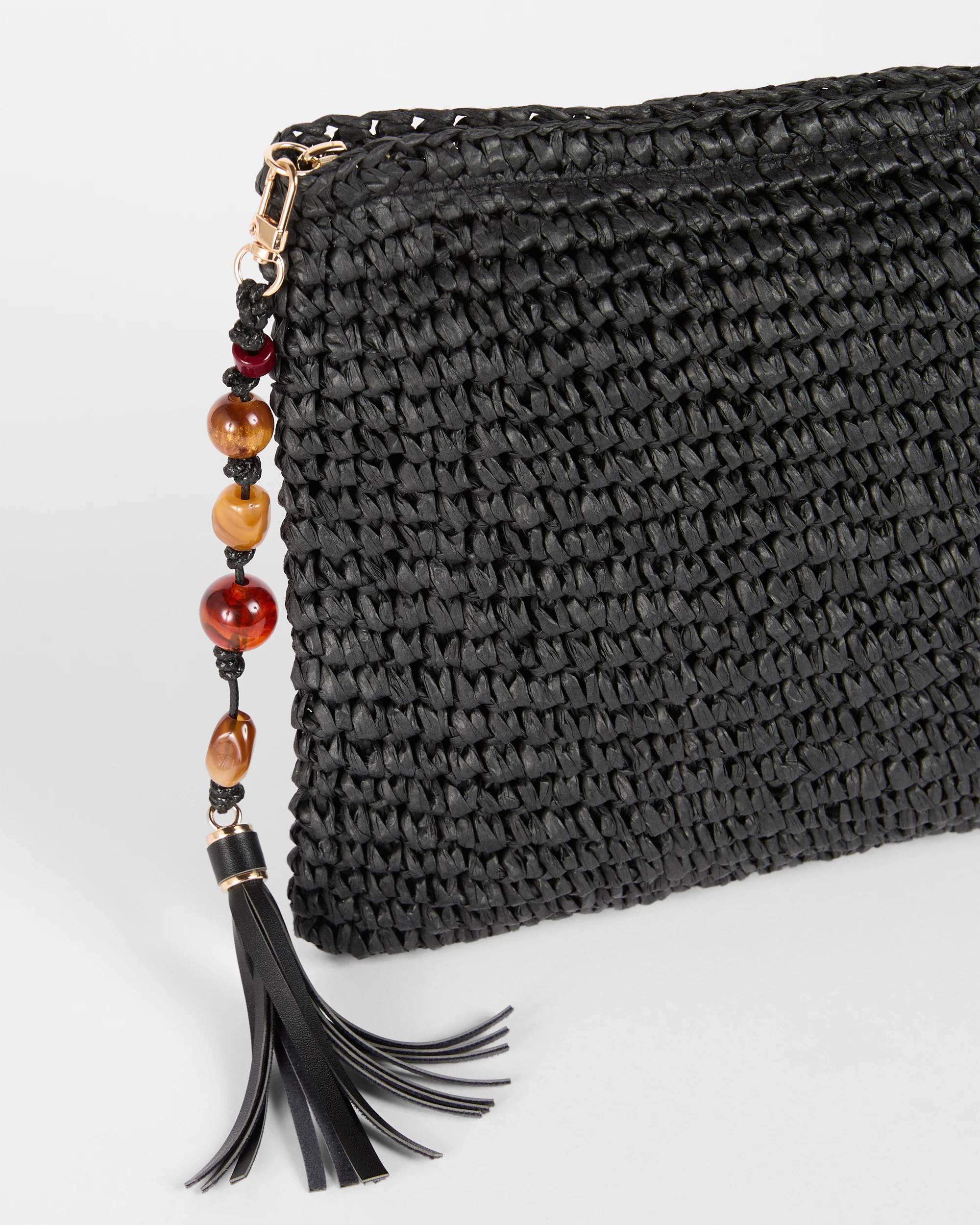 2 Target Paper Straw Pouch Bag BLACK, 2 of 2