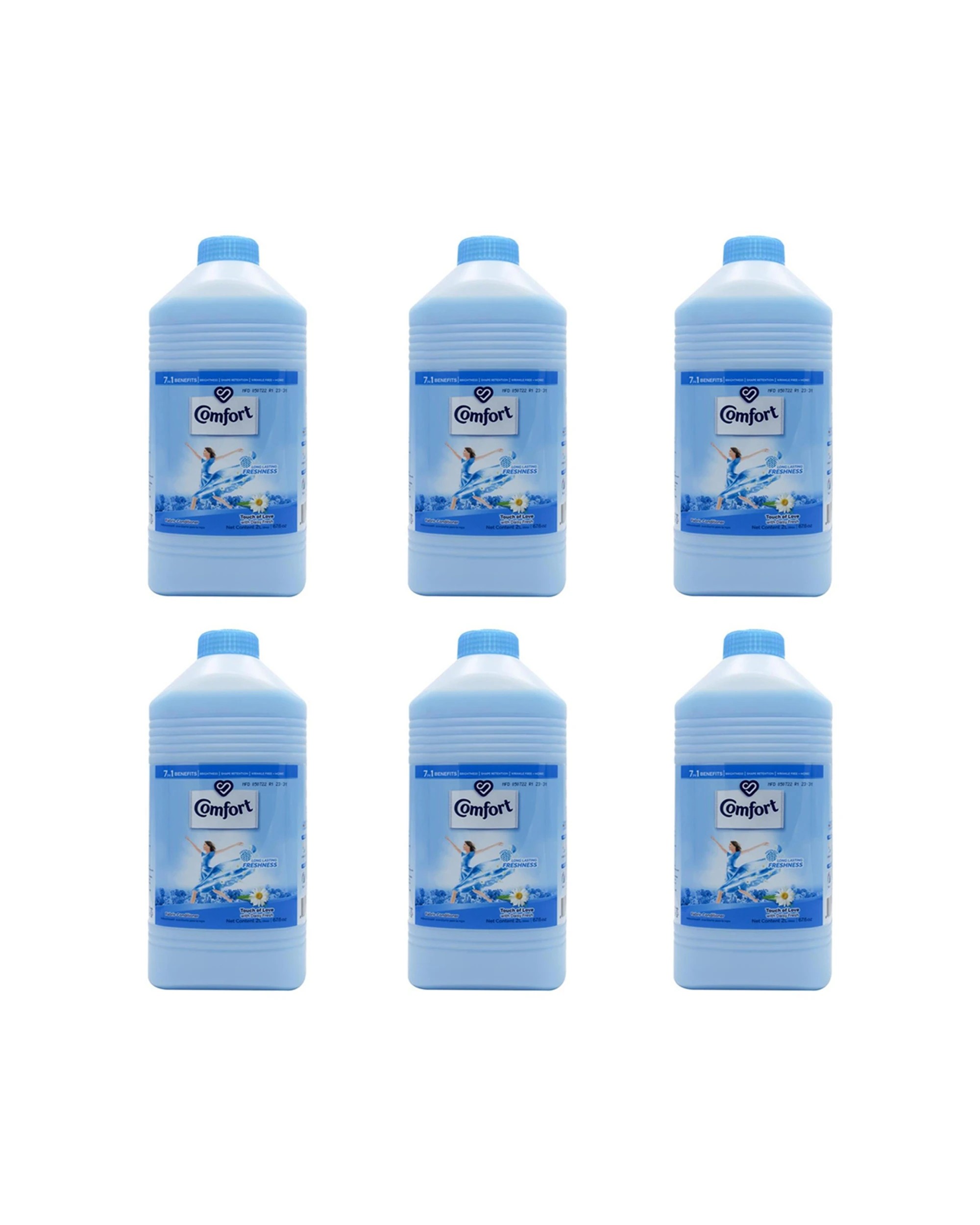 1 Comfort 6PK Fabric Conditioner Touch Of Love Daisy Fresh Softness 2L - Multi, 1 of 3