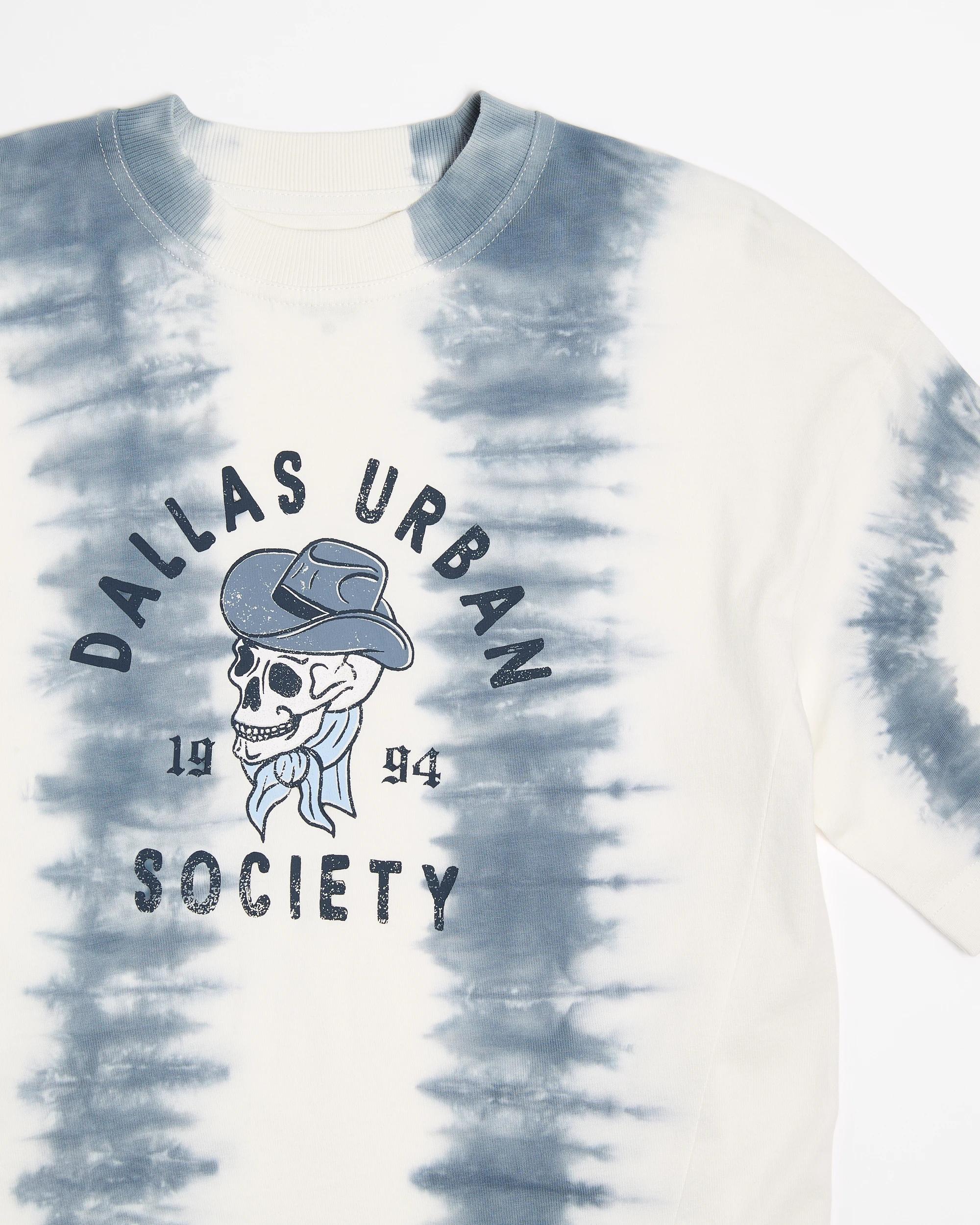 5 Target Australian Cotton Oversized Washed T-shirt BLUE, 5 of 5