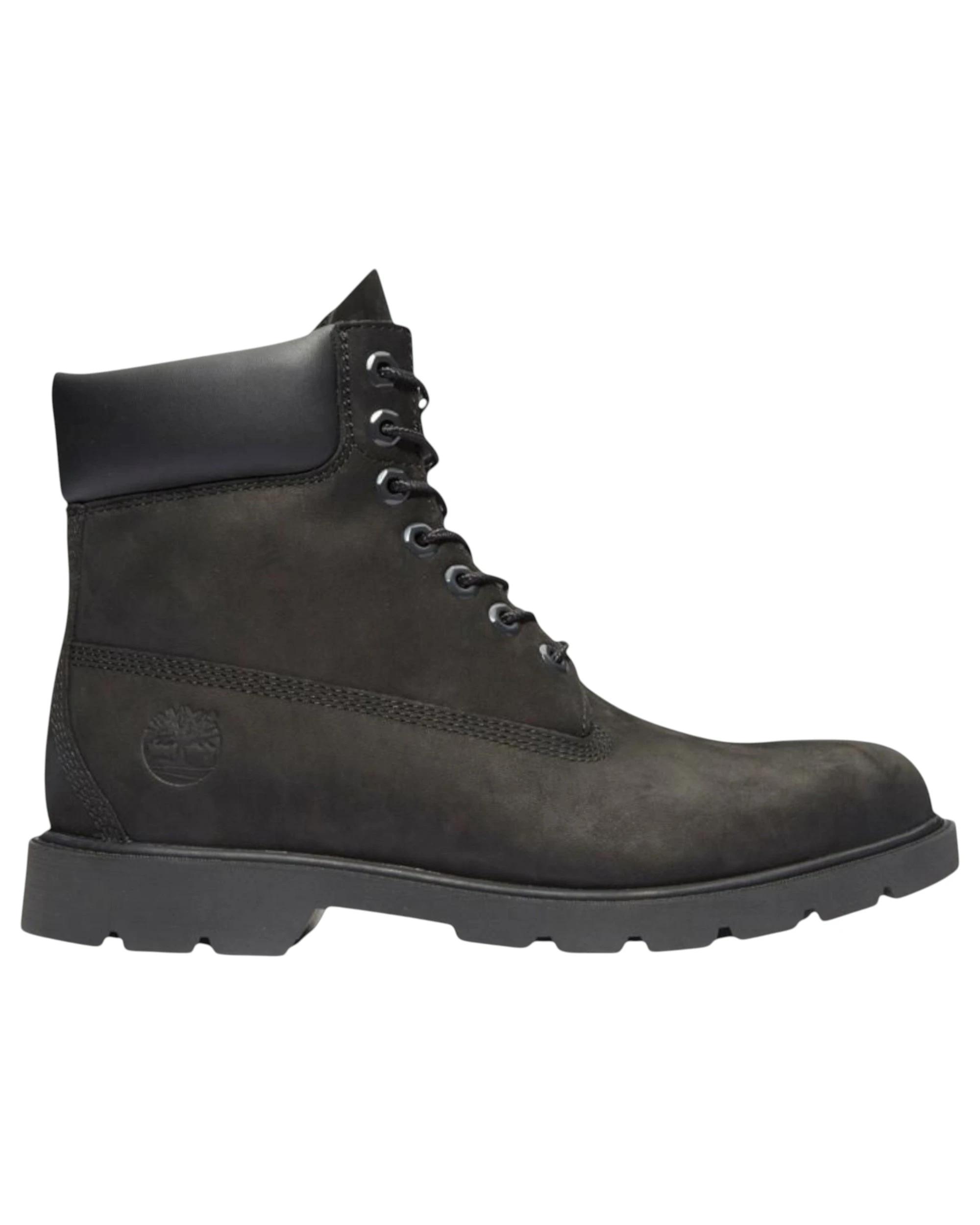 1 Timberland Mens 6-Inch Black Nubuck Classic Waterproof Boots BLACK NUBUCK, 1 of 8