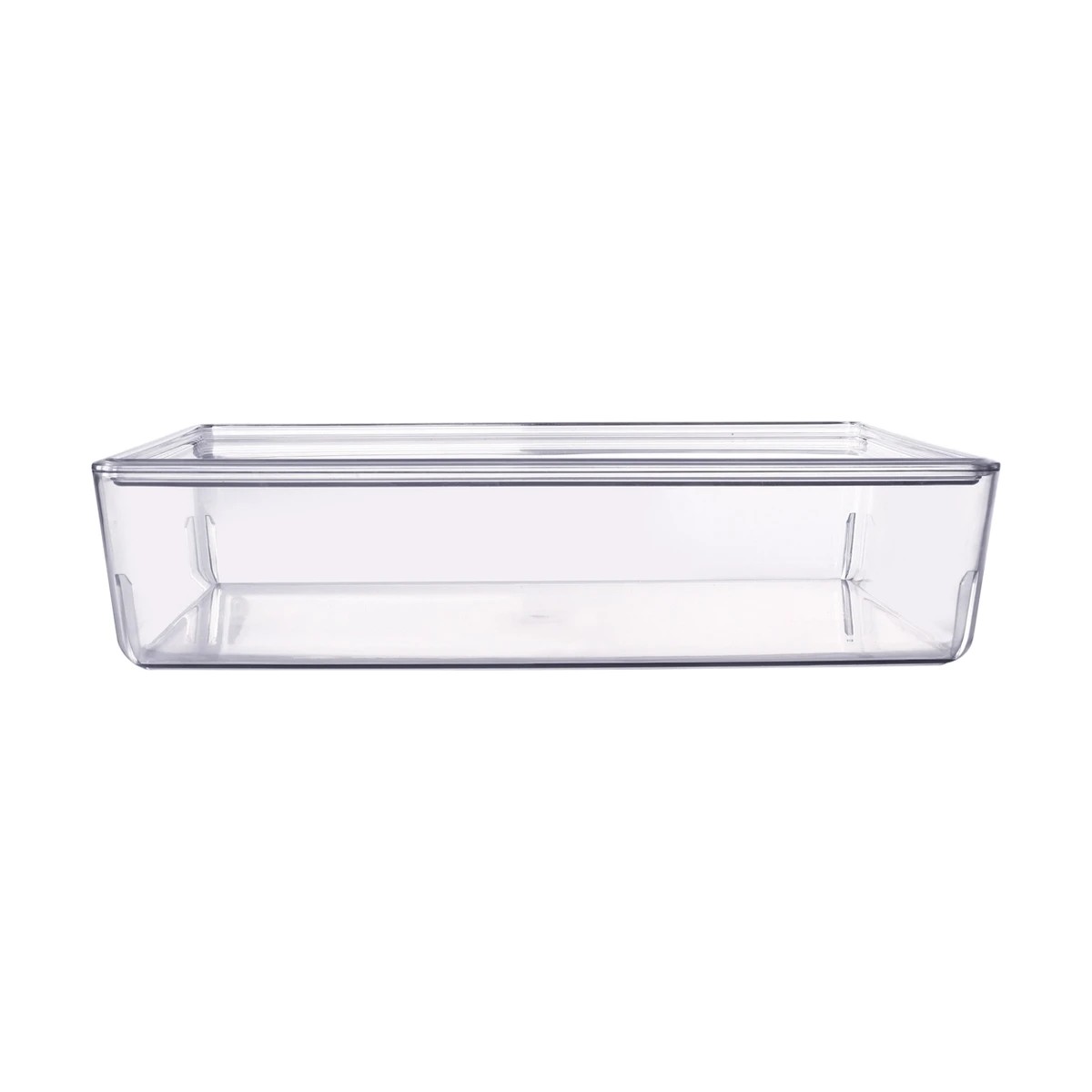 2 6L Smooth and Shiny Plastic Tub - Clear, 2 of 2