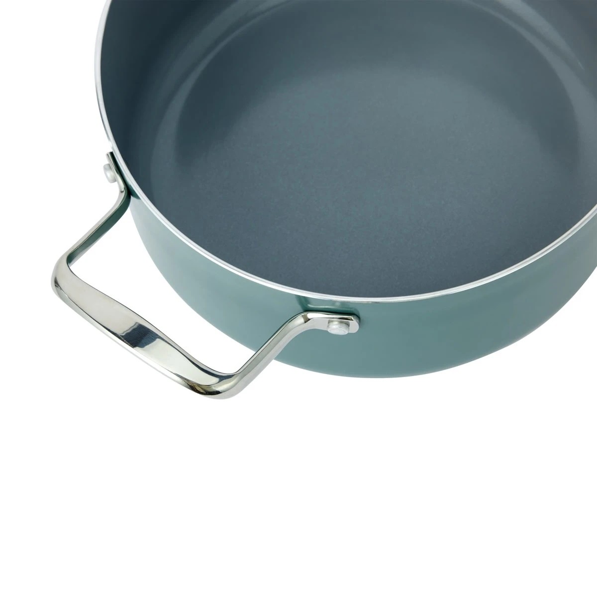 3 24cm Green Ceramic Non-Stick Casserole, 3 of 7