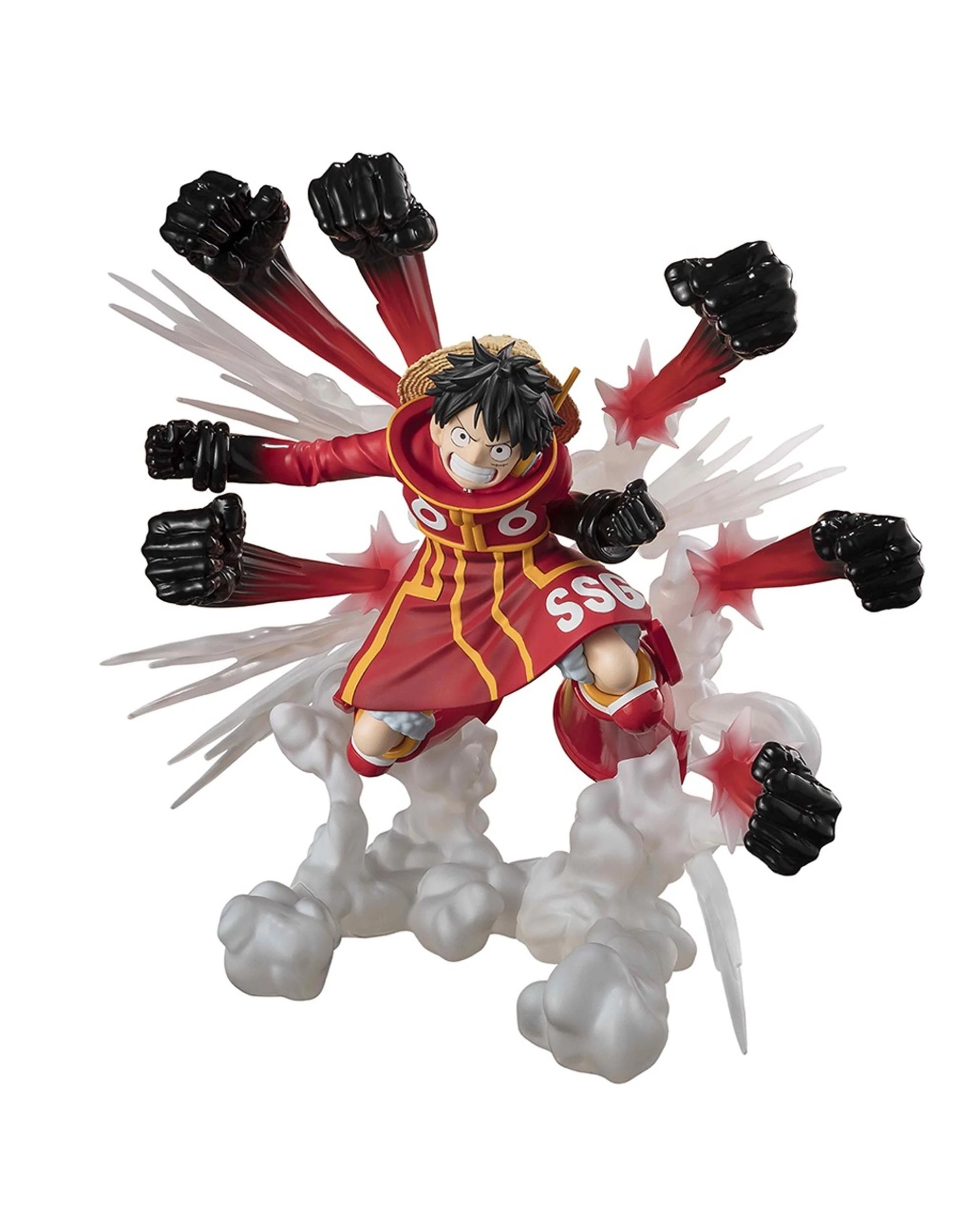 1 Tamashii Nations FiguartsZero Extra Battle One Piece Monkey D Luffy Gum Gum Hawk Gatling Figure, 1 of 6