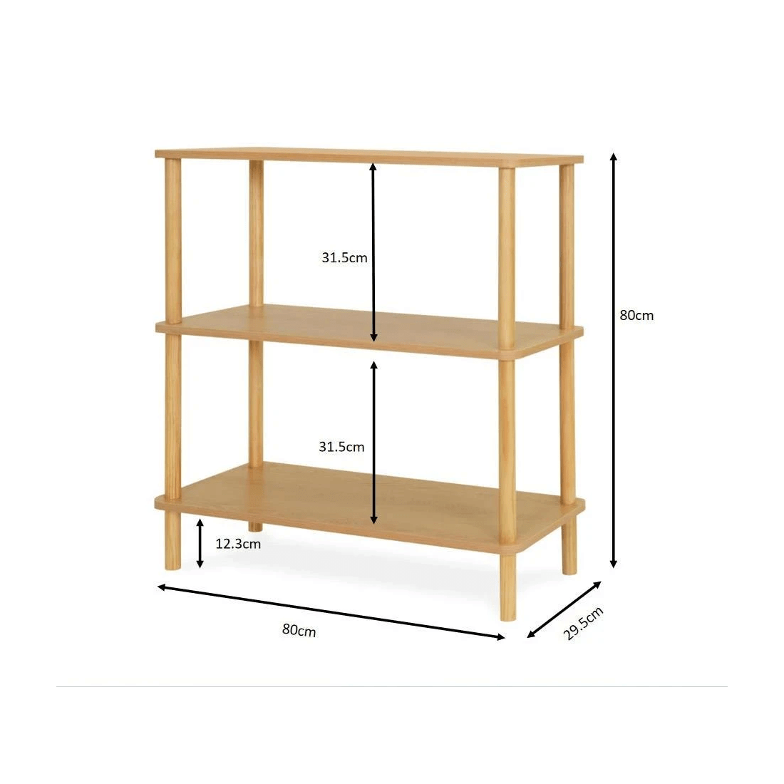 10 Leon 3 Tier Bookshelf, 10 of 10