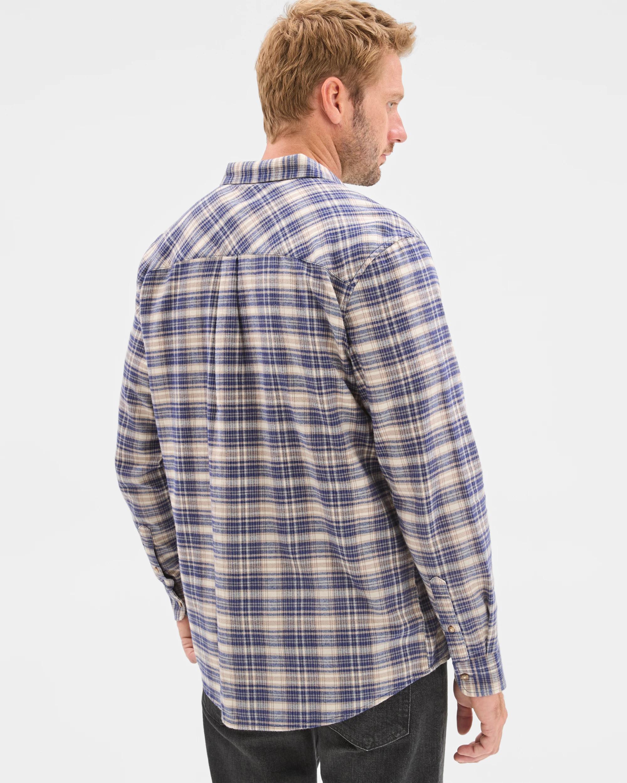 6 Target Australian Cotton Long Sleeve Flannelette Shirt ECRU, 6 of 6