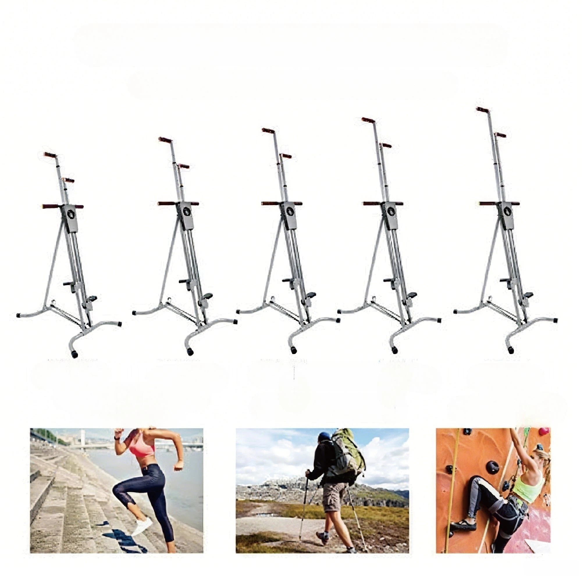 5 Fitness Master Vertical Climber Exercise Machine Home Stair Stepper 5level 120kg, 5 of 10