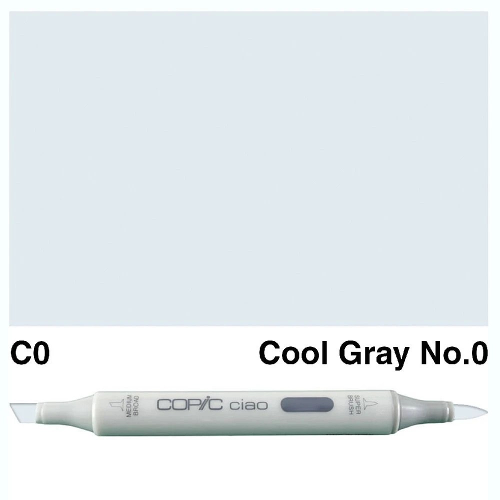 3 Copic Ciao Dual Nib Marker C0 Cool Gray No.0, 3 of 3