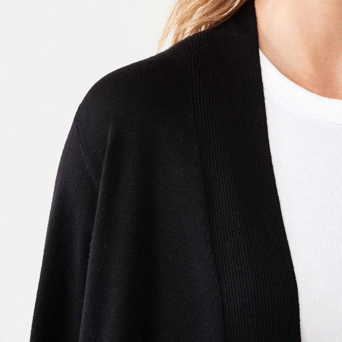 5 Edge to Edge Cardigan Black, 5 of 6