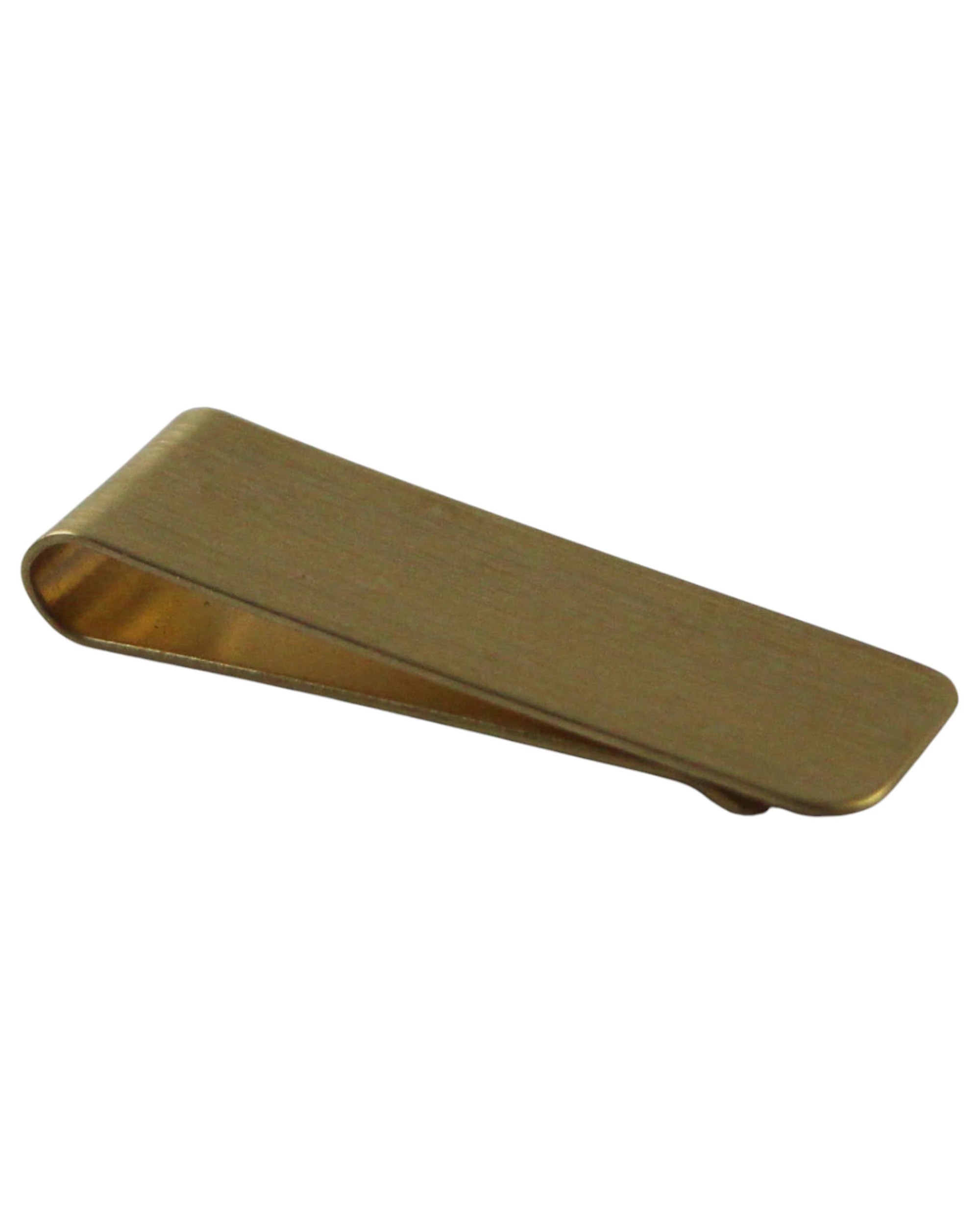1 Zasel Mens 1.5cms Wide Solid Money Clip - Gold, 1 of 3