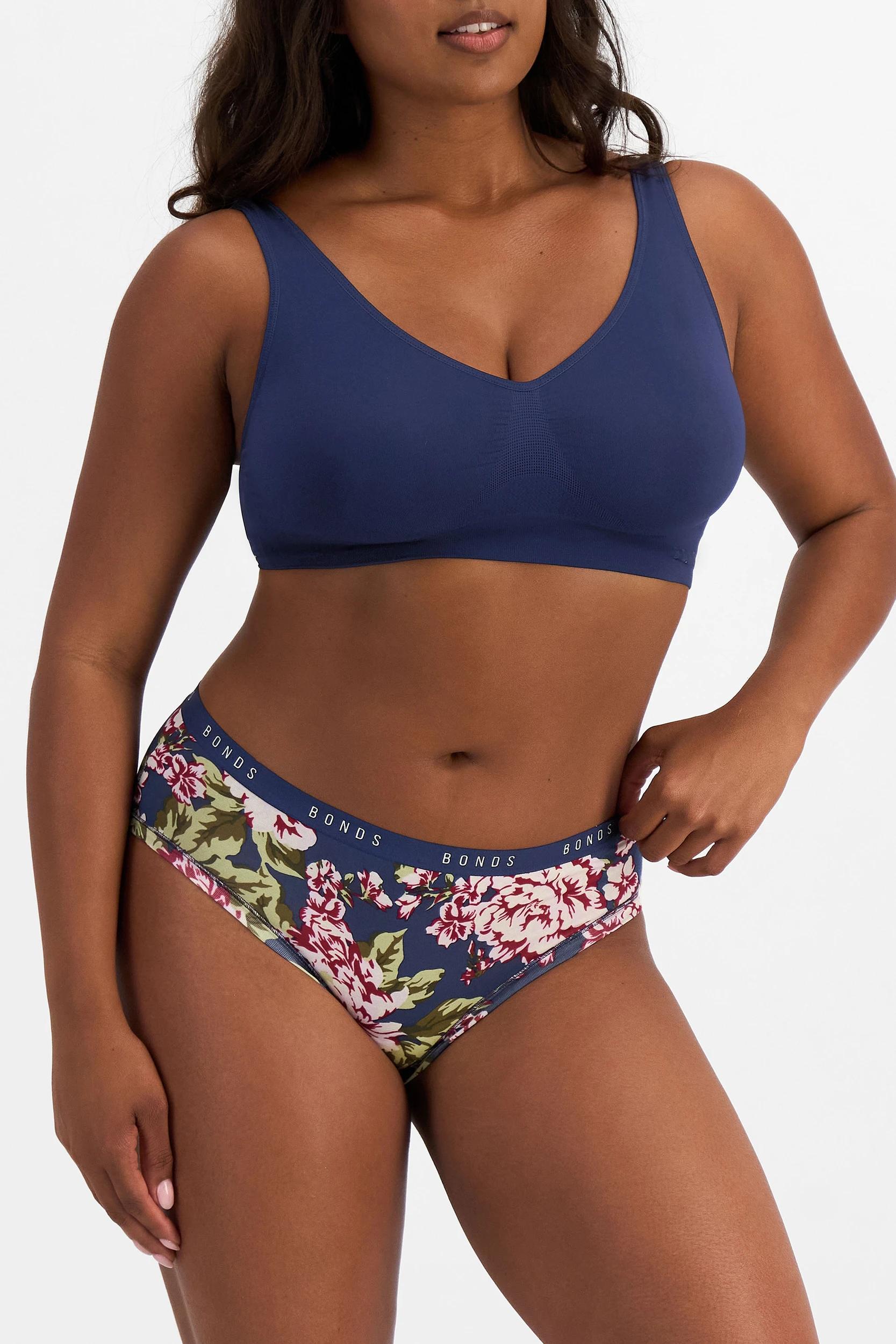 7 Bonds 3 Pack Cottontails Midi Briefs 70K VINTAGE BLOOM/WILDEST DREAMS/BLACK SEA, 7 of 9