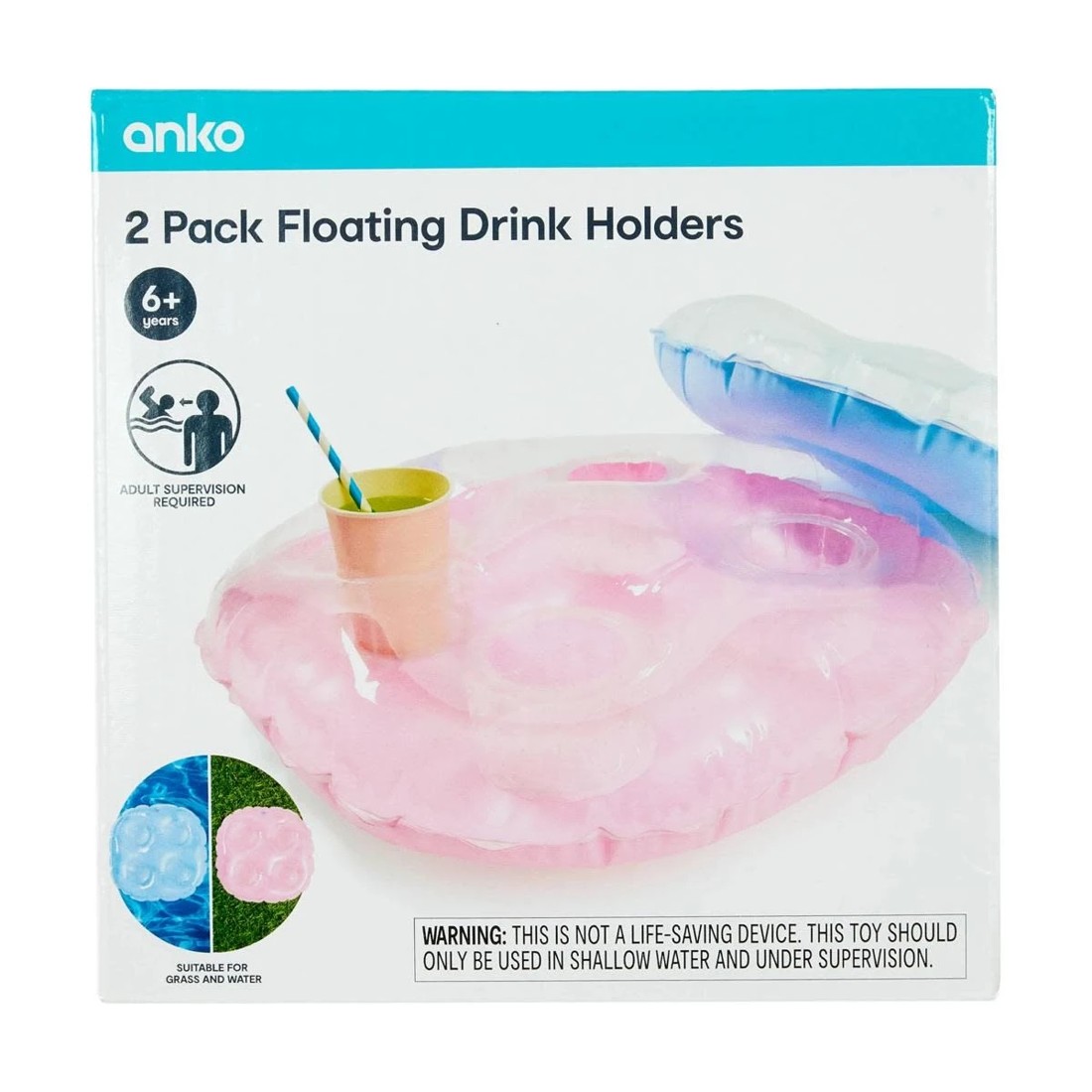 8 2 Pack Inflatable Floating Drink Holders, 8 of 8