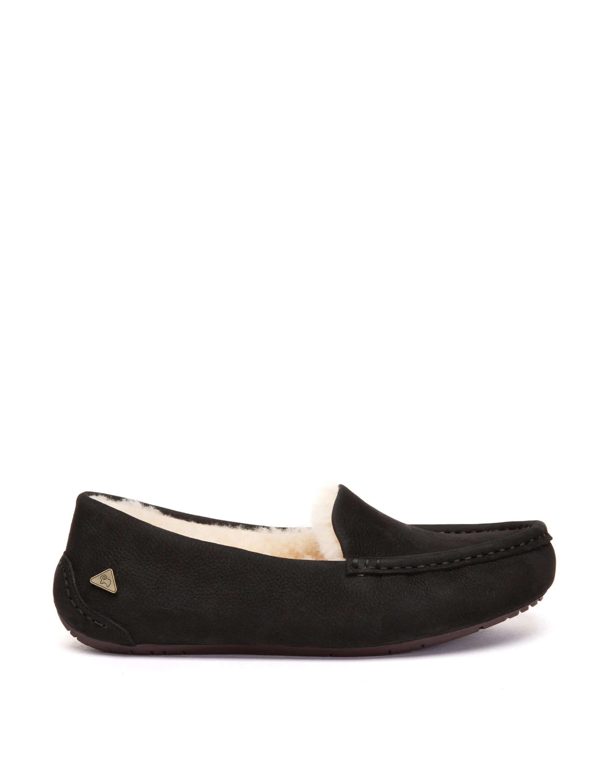 1 Everau Womens Pielet Moccasins BLACK, 1 of 5
