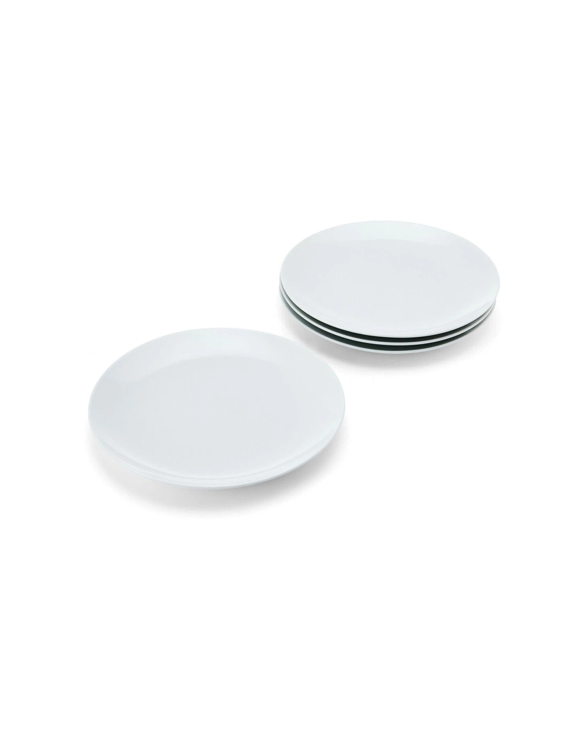 4 Mikasa 4pc Chalk Kitchen Porcelain Side Plate Set 21cm Durable - White, 4 of 6