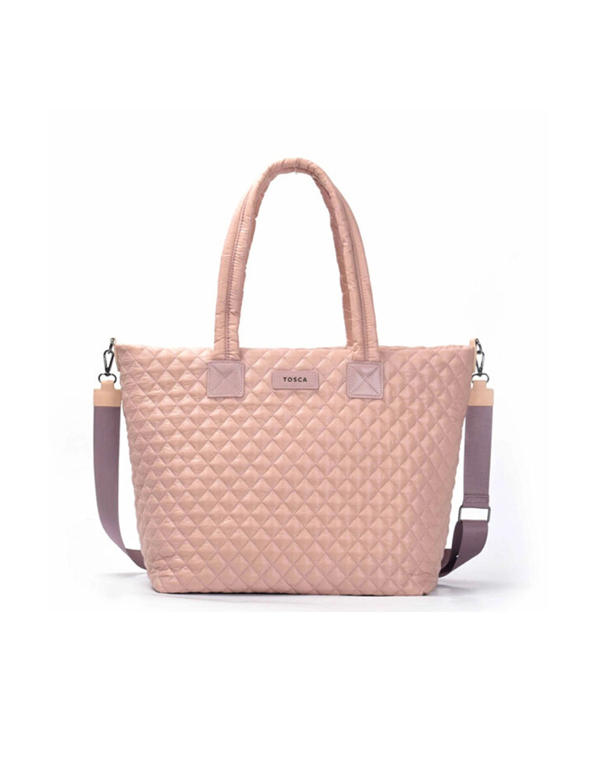 1 Tosca Metro Large Travel Tote Bag With Detachable Shoulder Strap - Pink, 1 of 8