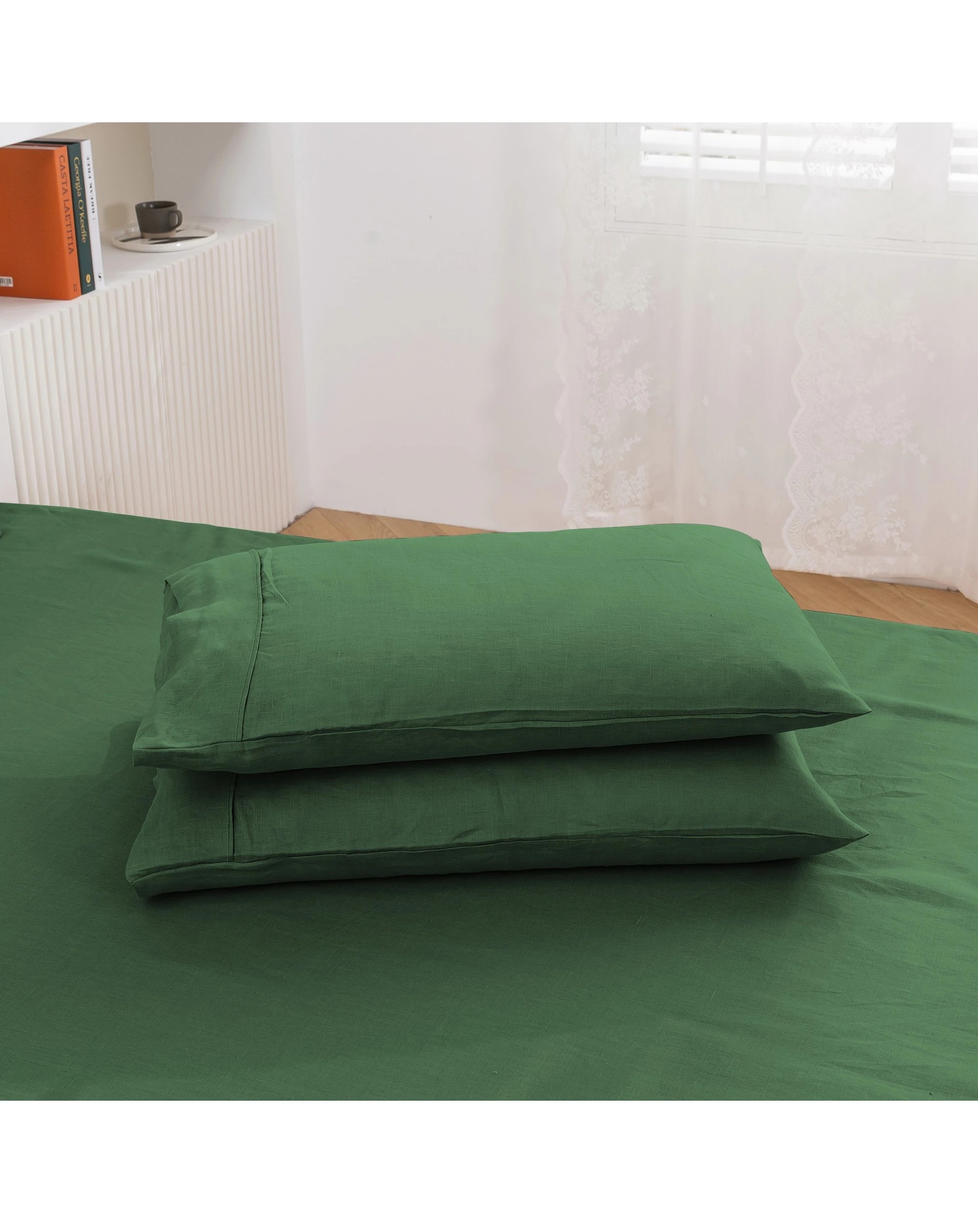 4 Natural Home Vintage Washed 100% Hemp Sheet Set - King Bed - Eden, 4 of 8