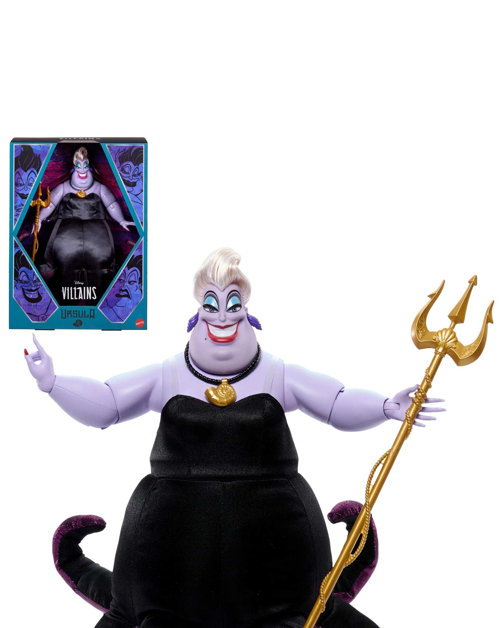 4 Disney Collector Ursula Collectible Villains Fashion Doll in Signature Look - Multi, 4 of 6
