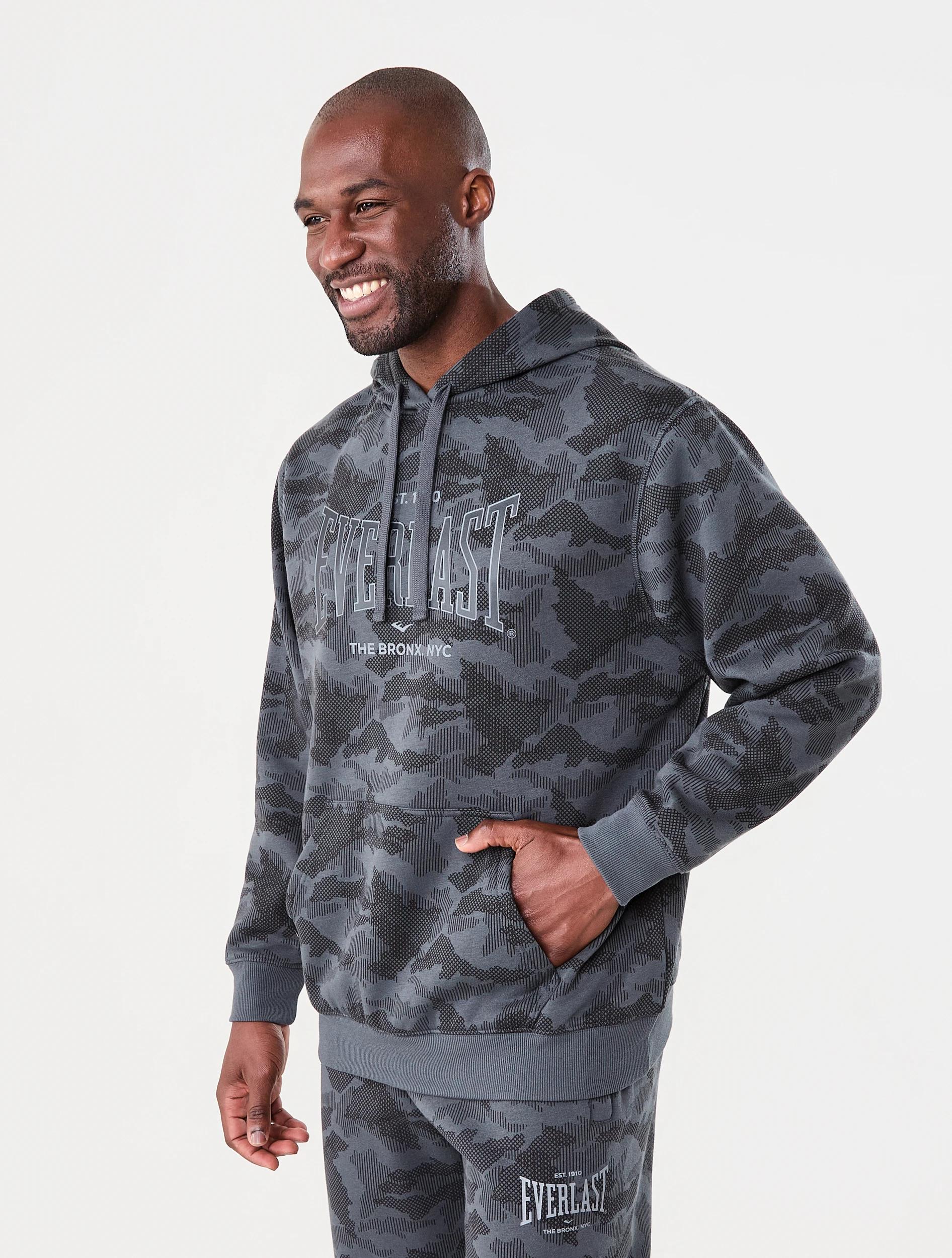 2 Everlast Mens Camo Hoodie Robustcamo, 2 of 8