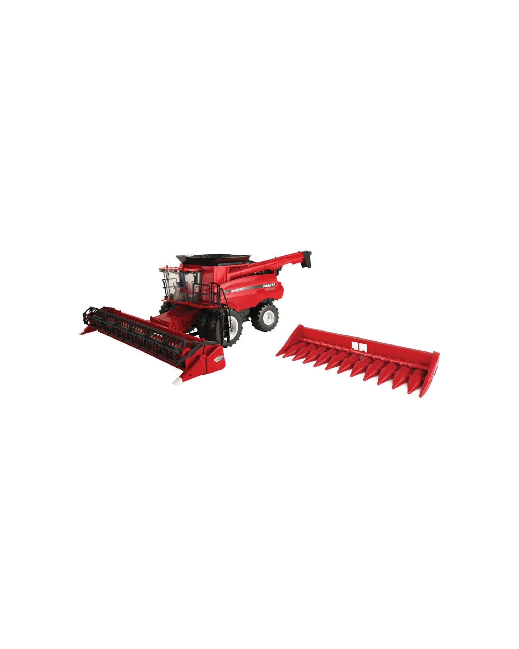1 TOMY Big Farm IH 8240 Combine With Grain And Corn Head 1:16 Scale Toy For Kids - Red, 1 of 1