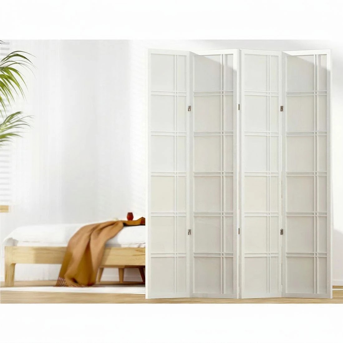 4 Artiss 4 Panel Room Divider Screen 176x179cm Nova - White, 4 of 7