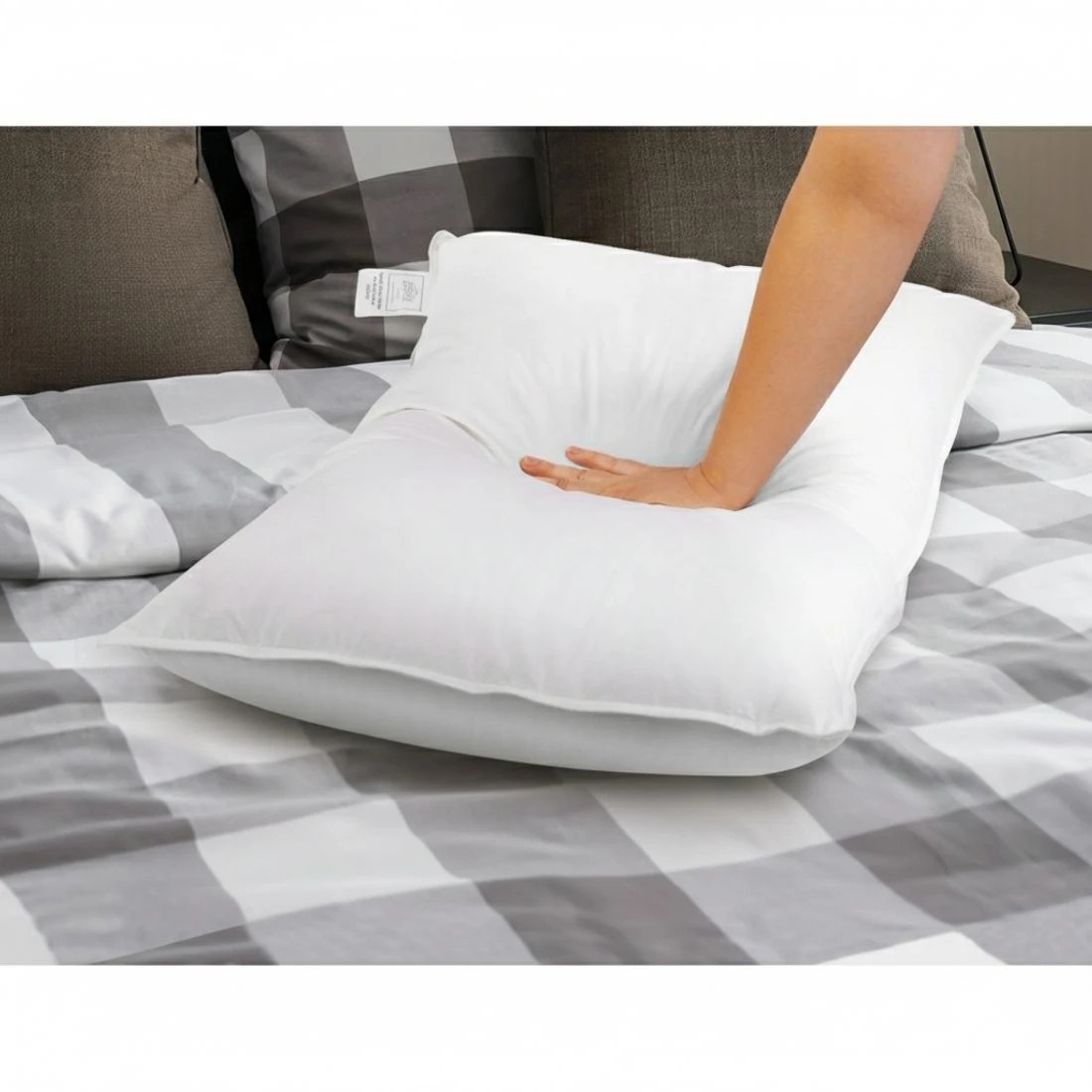 4 Giselle Bedding Duck Feather Down Pillow Twin Pack - White, 4 of 8