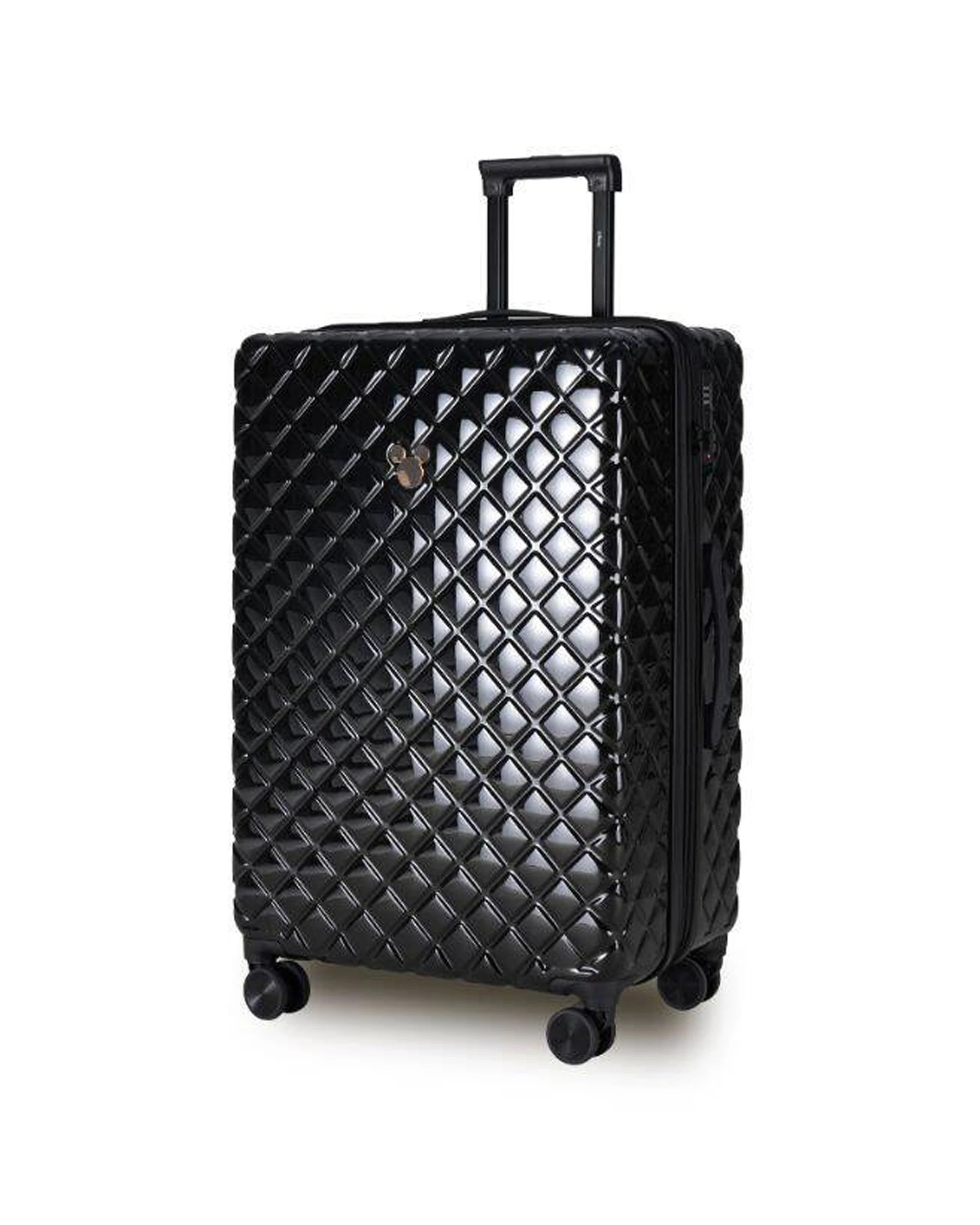 2 Disney Mickey 76Cm Suitcase Luggage Trolley Case Lightweight Durable Hard - Black, 2 of 4
