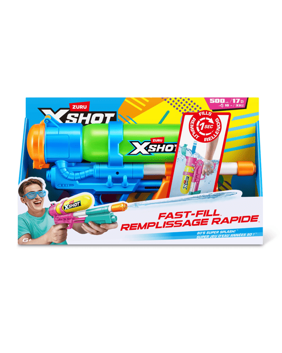 Zuru X-Shot Water Fast Fill 80s Super Splash Water Blaster